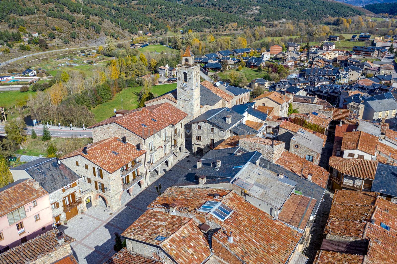 Church of Santa Maria i Sant Jaume, Bellver de Cerdanya Pyrenees Lleida province, Catalonia Spain