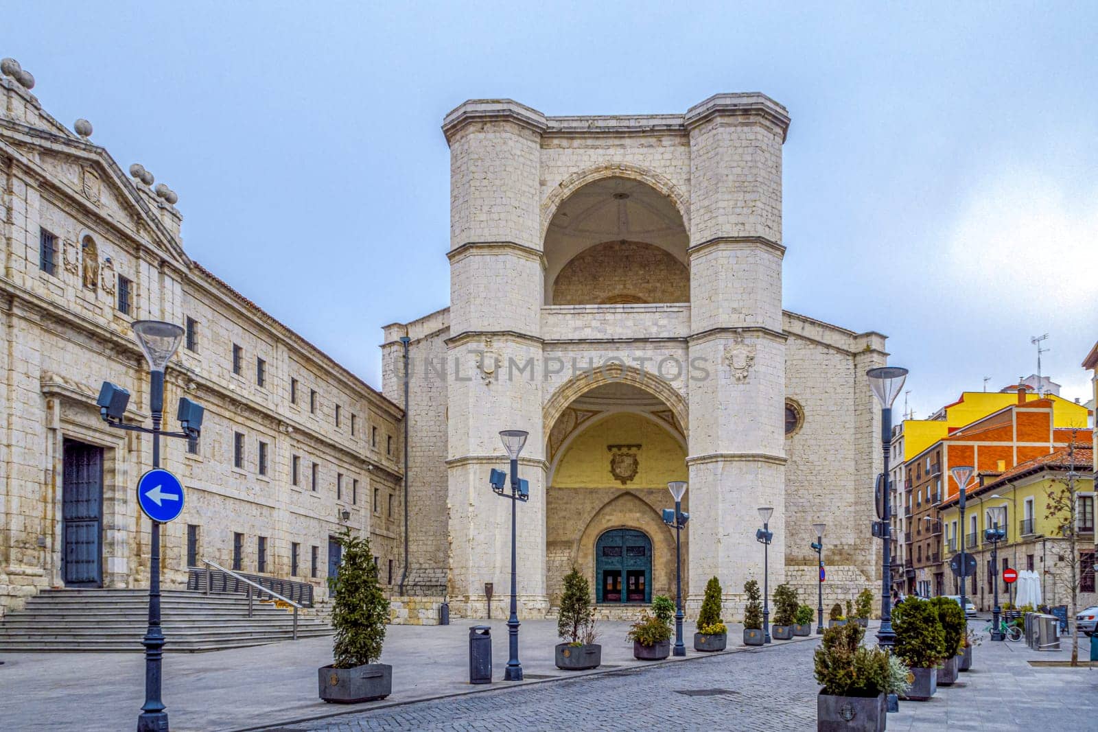Gothic church of the old convent of San Benito el Real - is one of the oldest buildings in Valladolid Spain