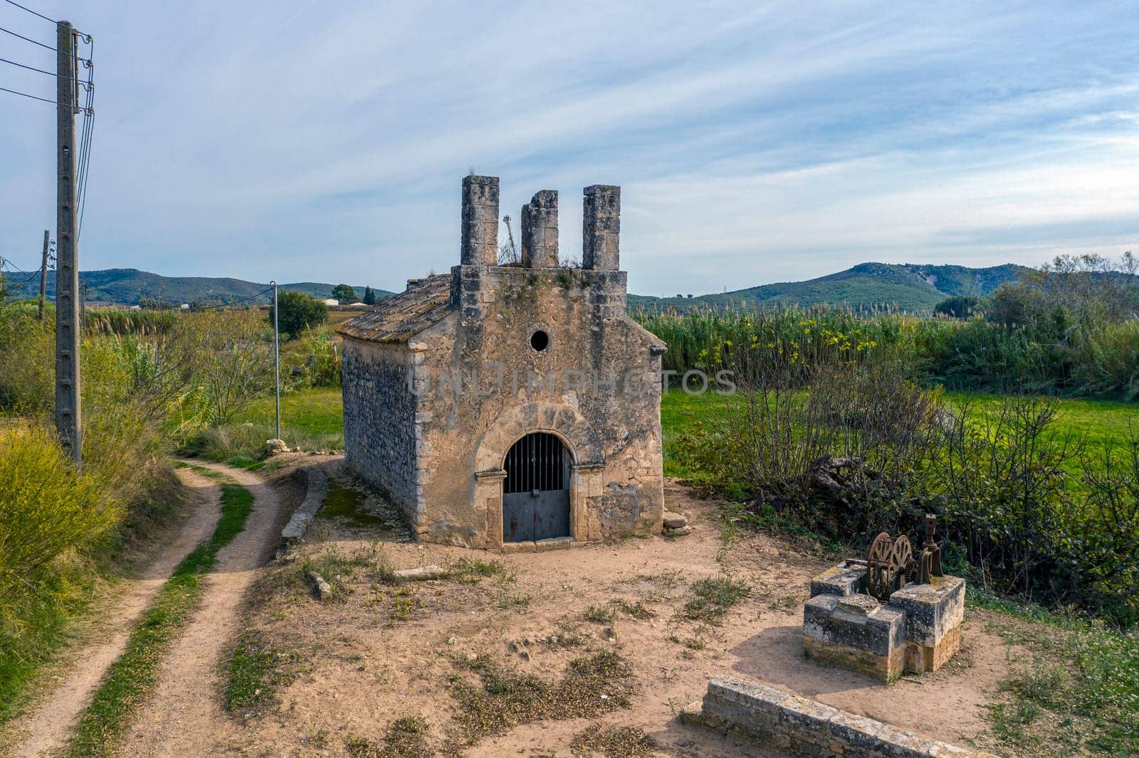 Capella de Santa Maria dels Horts, municipality of Vilafranca del Penedes, a cultural asset of local interest, dating from the 10th century. Spain