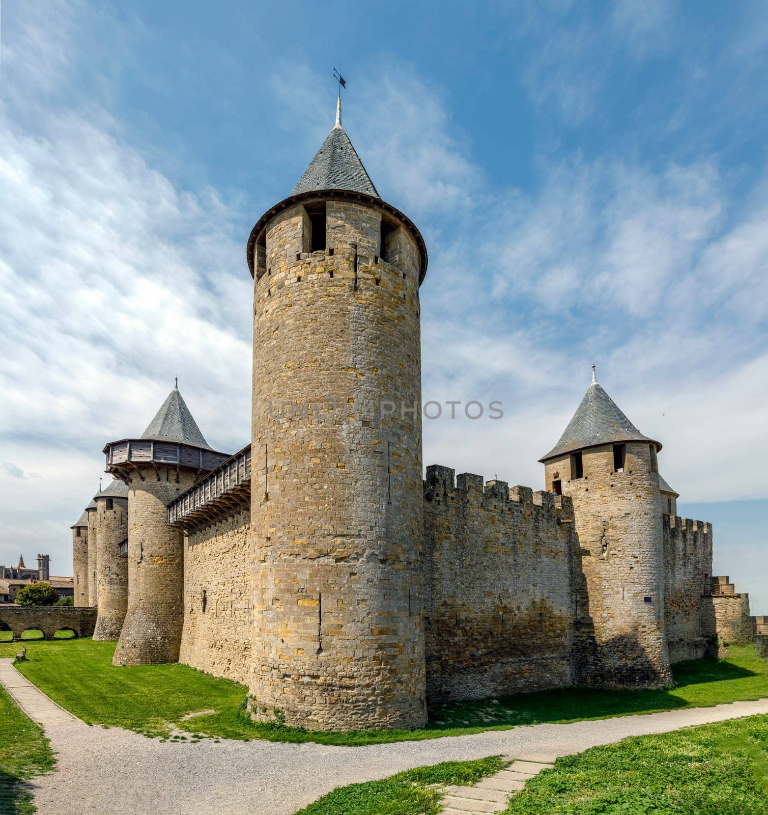 Castle of Carcassonne, France. Europe. Input from the Cite