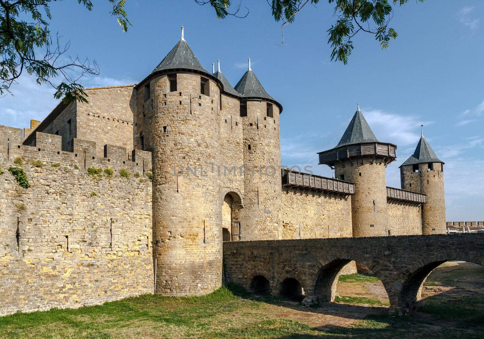 Castle of Carcassonne, France. Europe. Input from the Cite