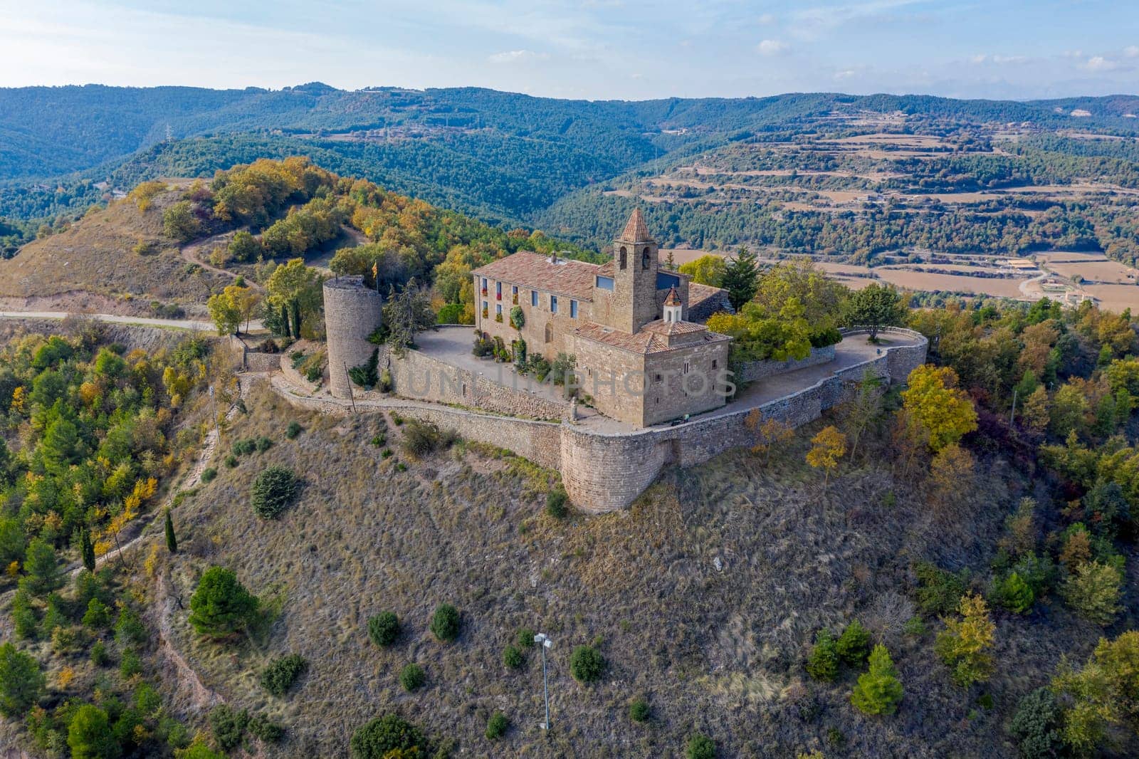 Castellvell medieval castle in Solsona. Lleida Catalonia Spain.