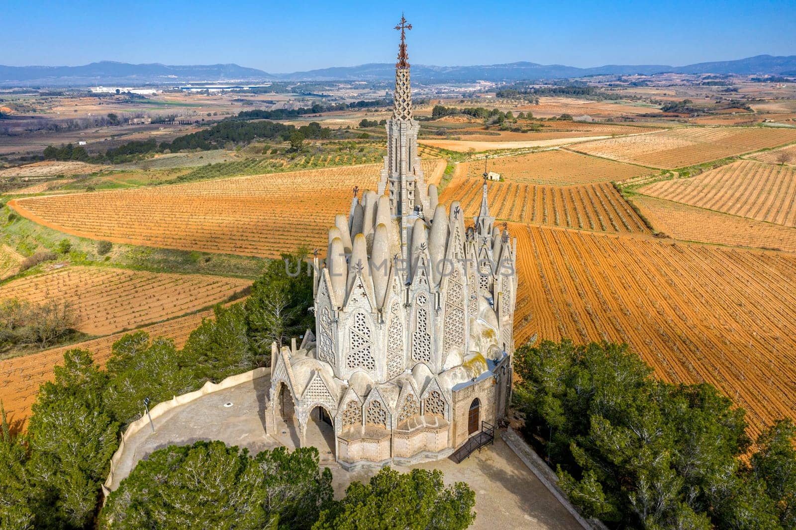Sanctuary of Montserrat in Montferri Alt Camp, Tarragona province, Catalonia, Spain. By modernist architect Josep Maria Jujol
