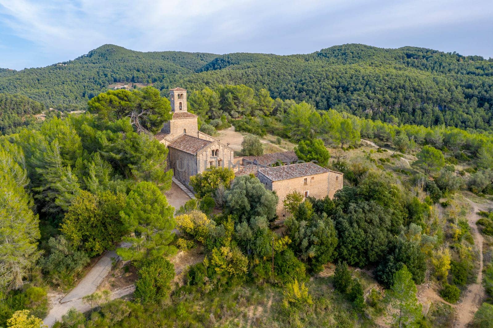 The Saint Ponce de Corbera monastery is a former Benedictine priory, located between Cervello and Corbera de Llobregat (Barcelona), Catalonia Spain.