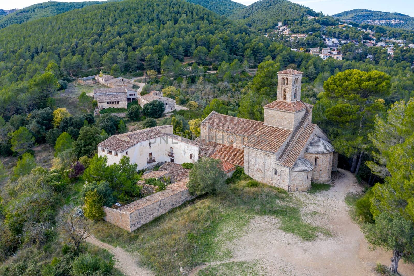 The Saint Ponce de Corbera monastery is a former Benedictine priory, located between Cervello and Corbera de Llobregat (Barcelona), Catalonia Spain.