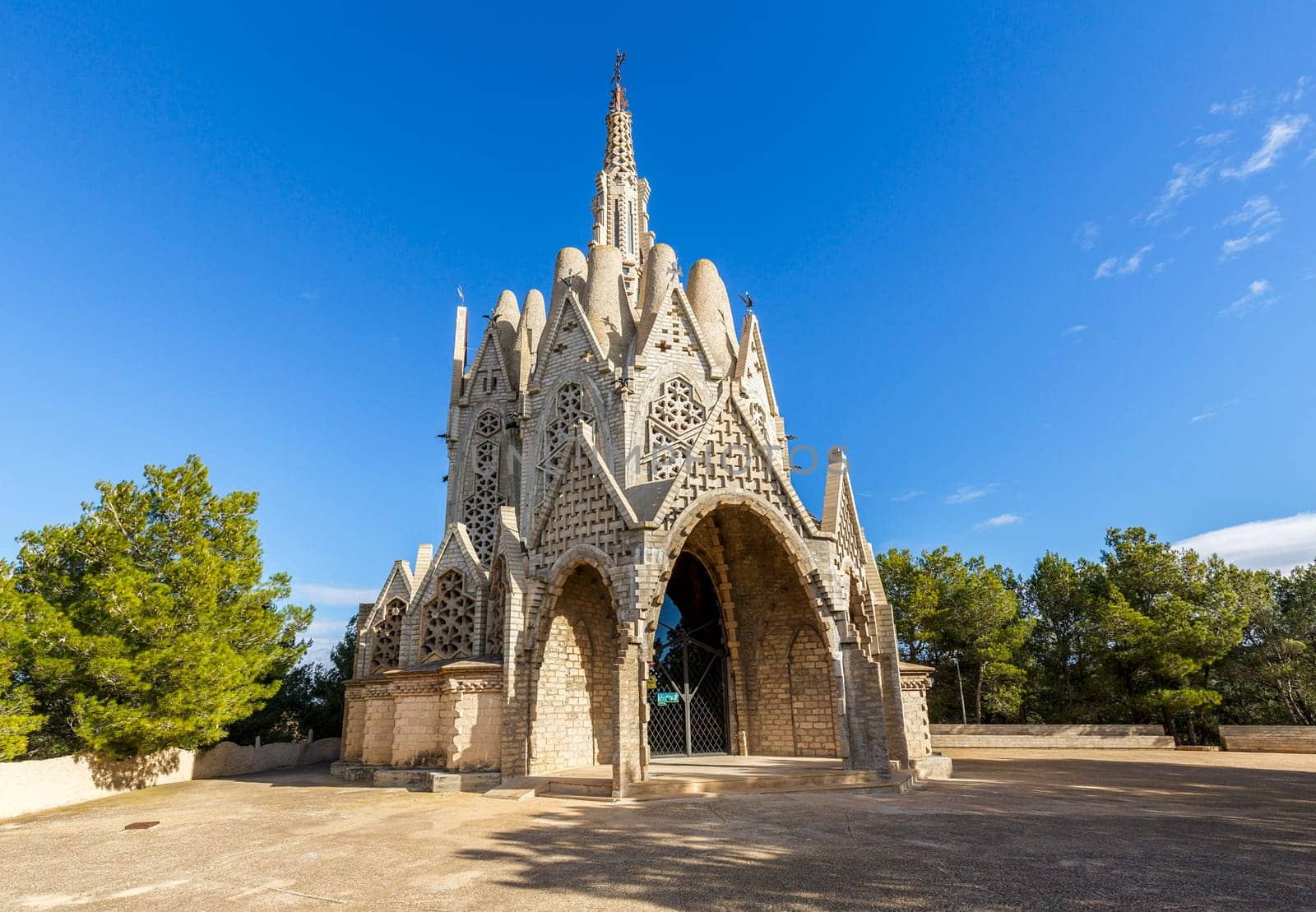 Sanctuary of Montserrat in Montferri Alt Camp, Tarragona province, Catalonia, Spain. By modernist architect Josep Maria Jujol