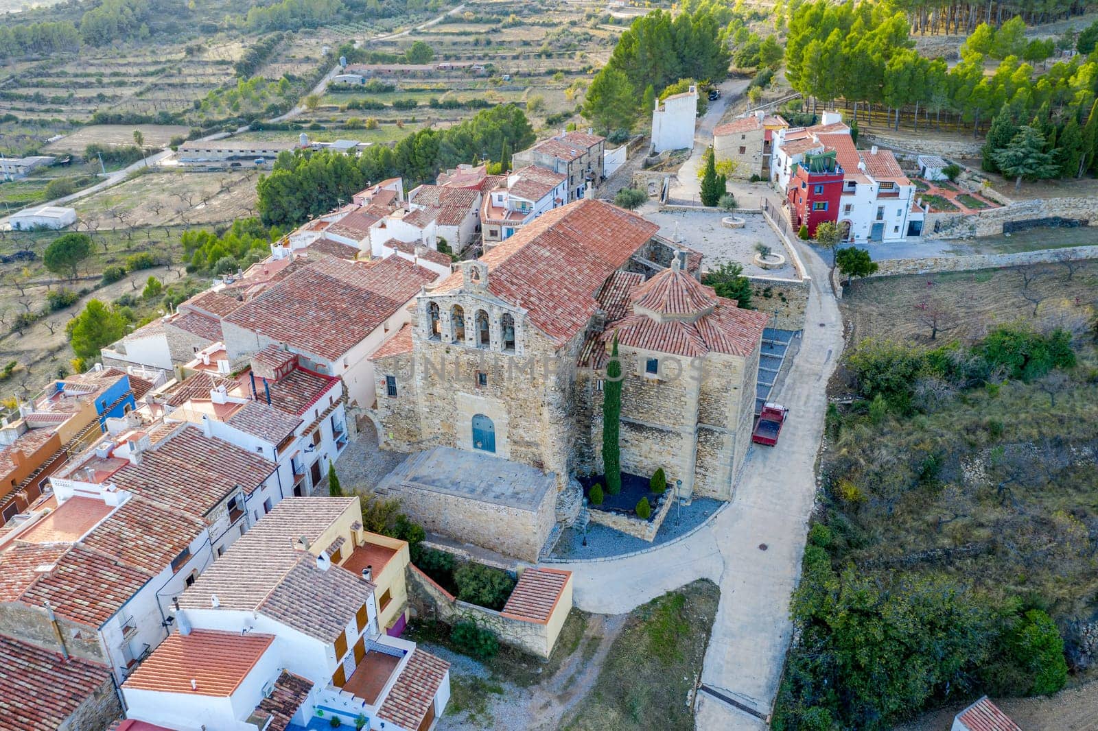 Old church of Xert in the province of Castellon Spain.