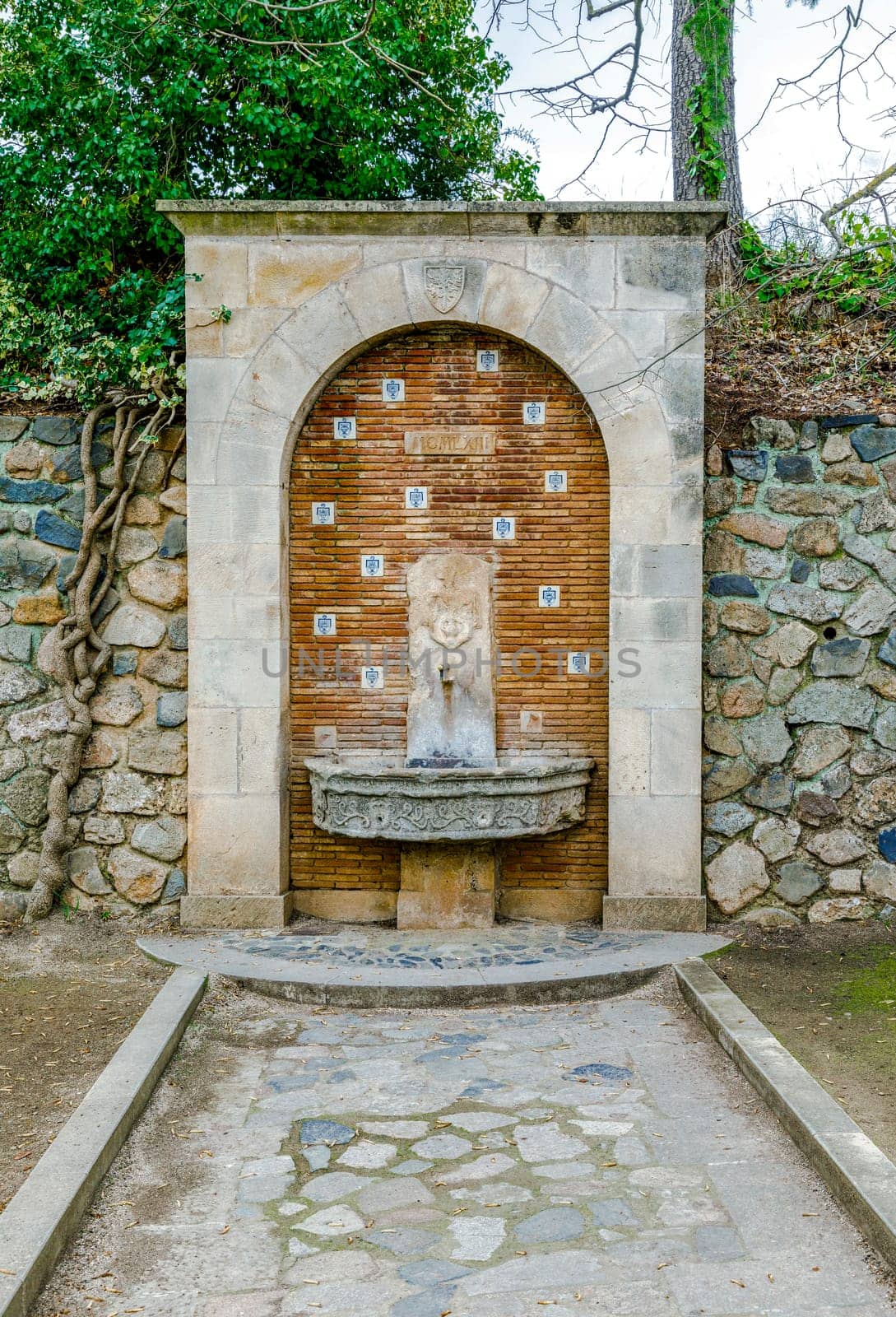 Monastery of Santa Maria de Poblet, Catalonia, Spain Public source in place 1963