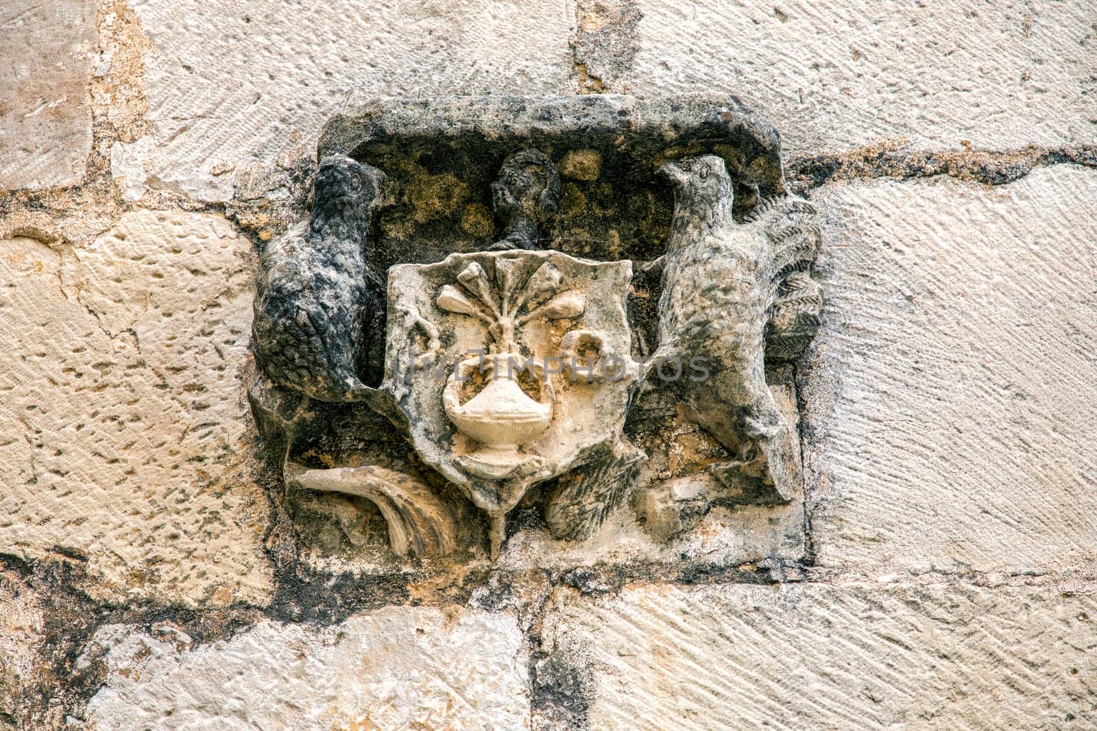 Monastery of Santa Maria de Poblet, Catalonia, Spain Entry coat of arms