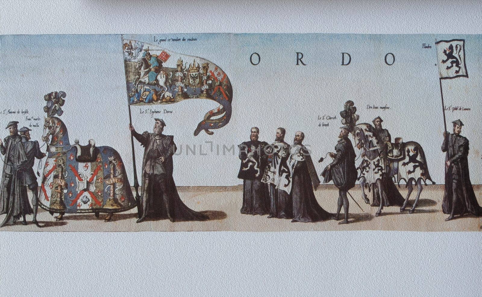 Funeral Procession in Brussels on the Occasion of the Death of Emperor Charles V. Museum: State Hermitage, St.Petersburg