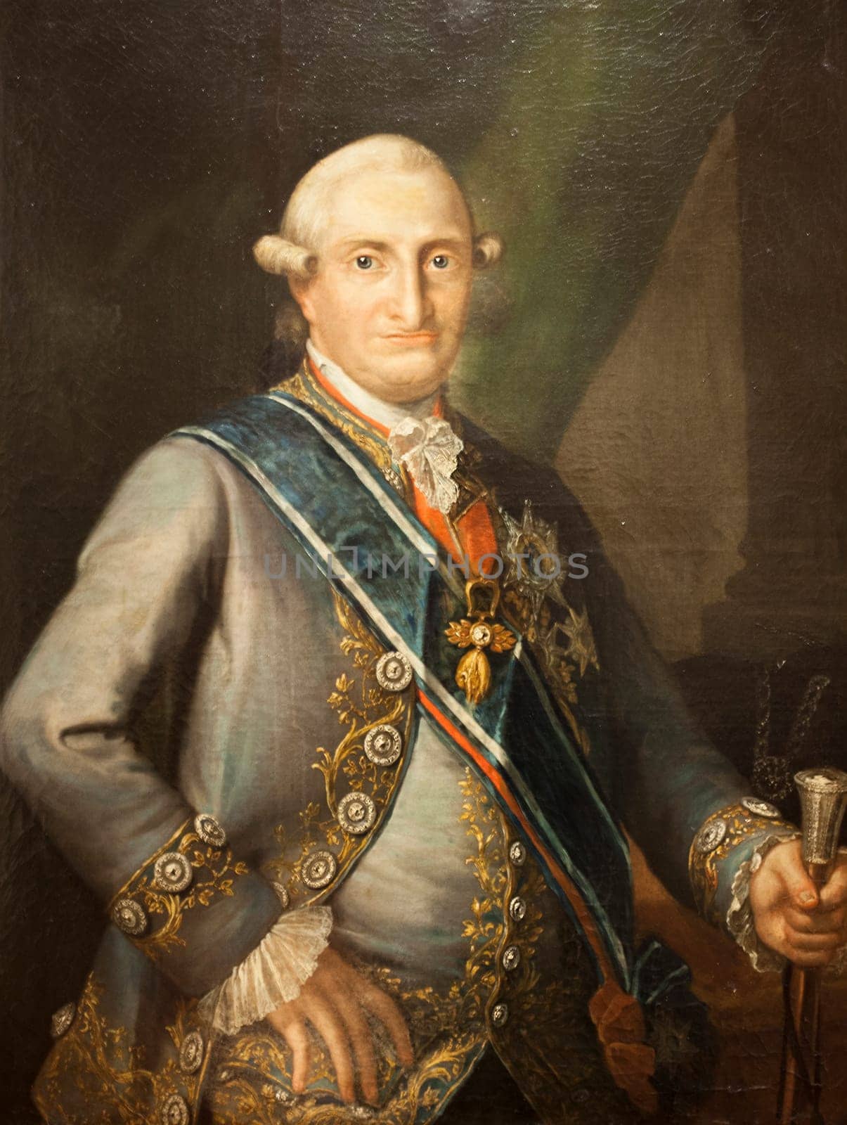 Portrait of Charles IV of Spain. Anonymous artist. 18th Century. Naval Museum of Madrid, Spain
