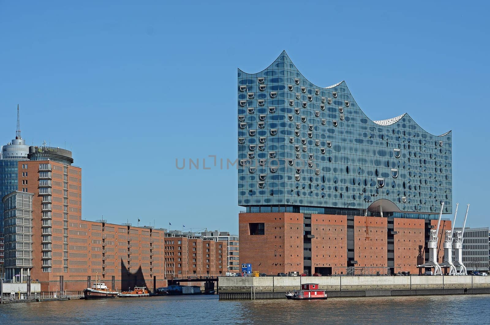 Elbphilharmonie, Hamburg, harbor, landmark, music, building, big city, waters
