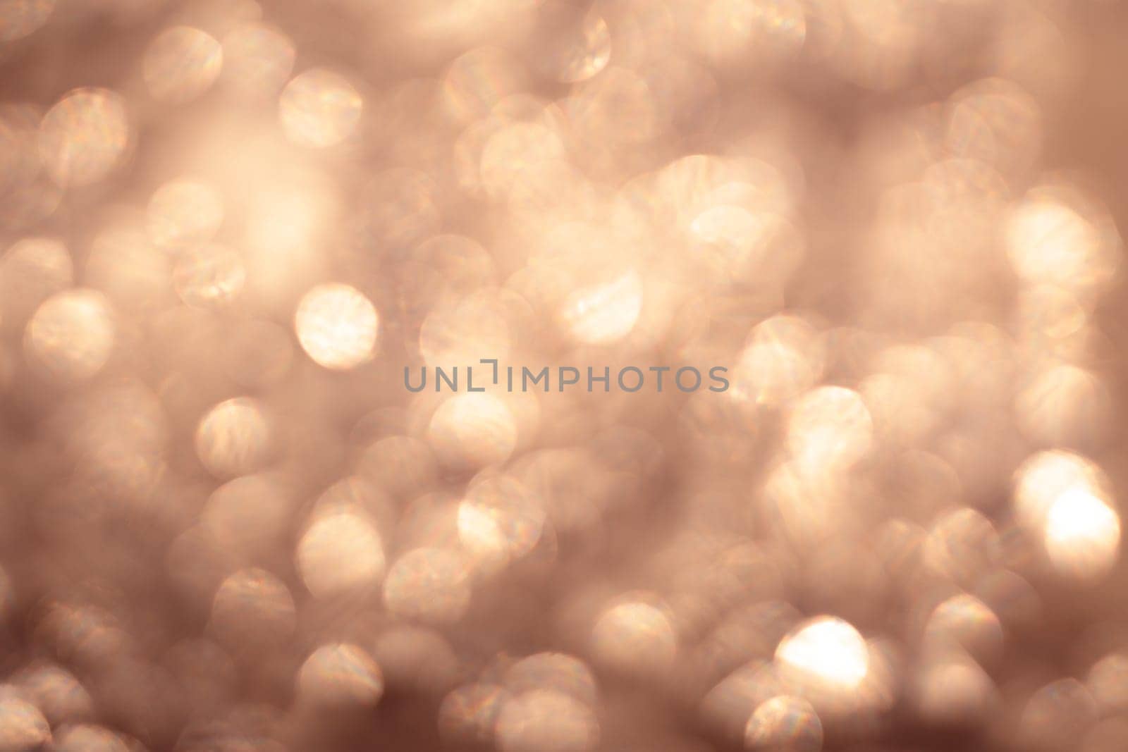 Golden lights bokeh background.