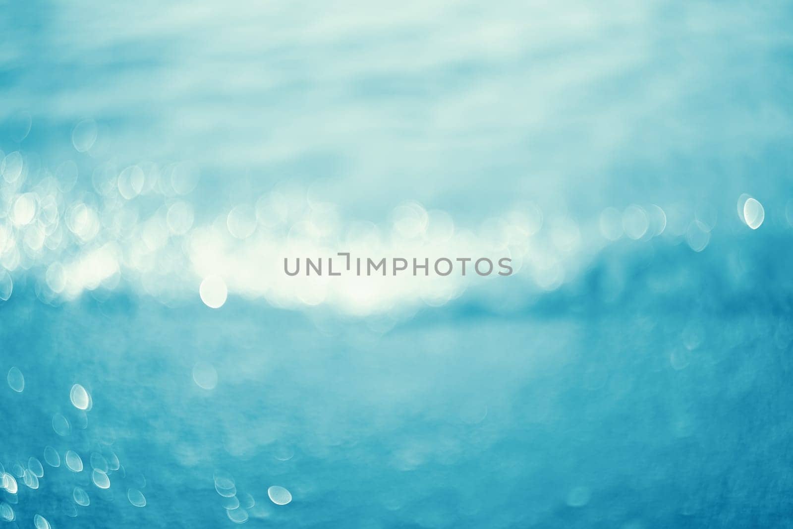 Lights on sea background.Waves.Underwater.Vintage style.