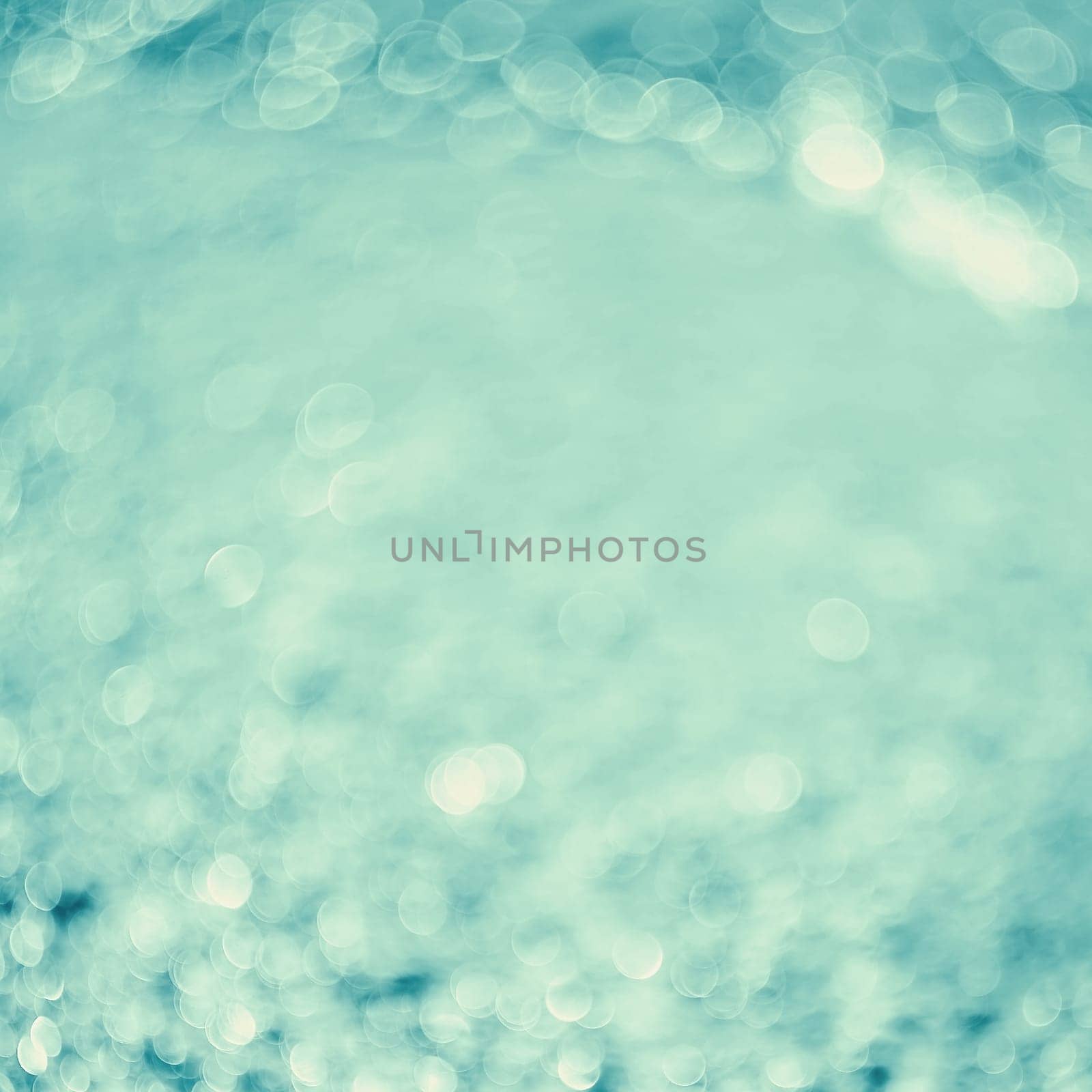 Lights on sea background.Waves.Un derwater.Vintage style.
