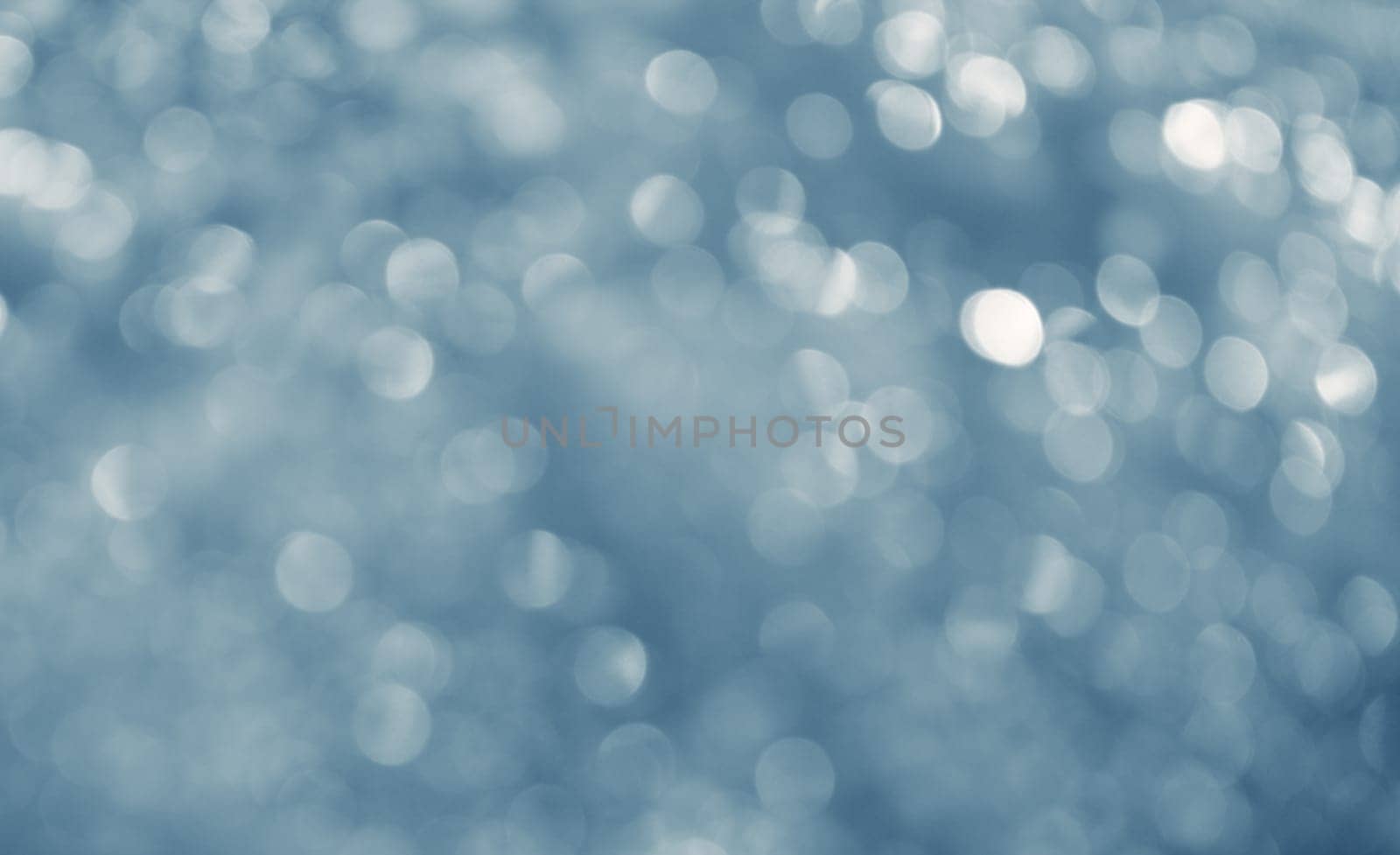 Lights on blue background.