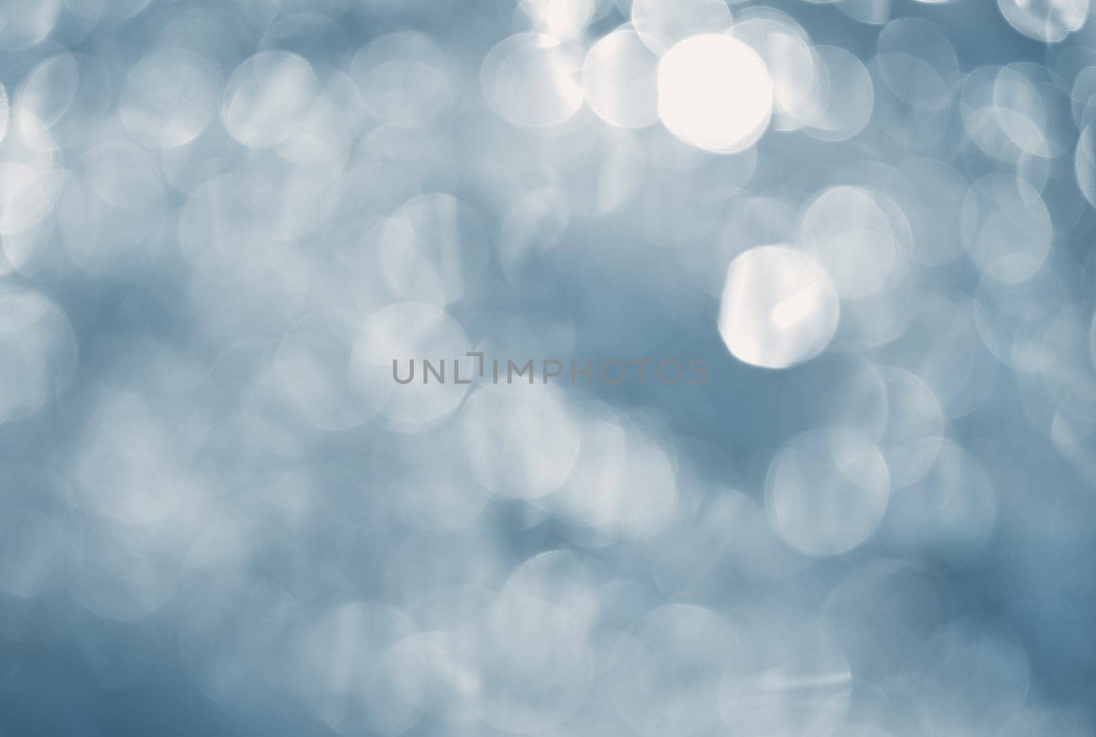 Lights on blue background.