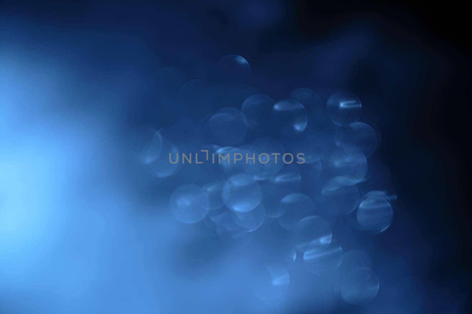 Lights on blue background.