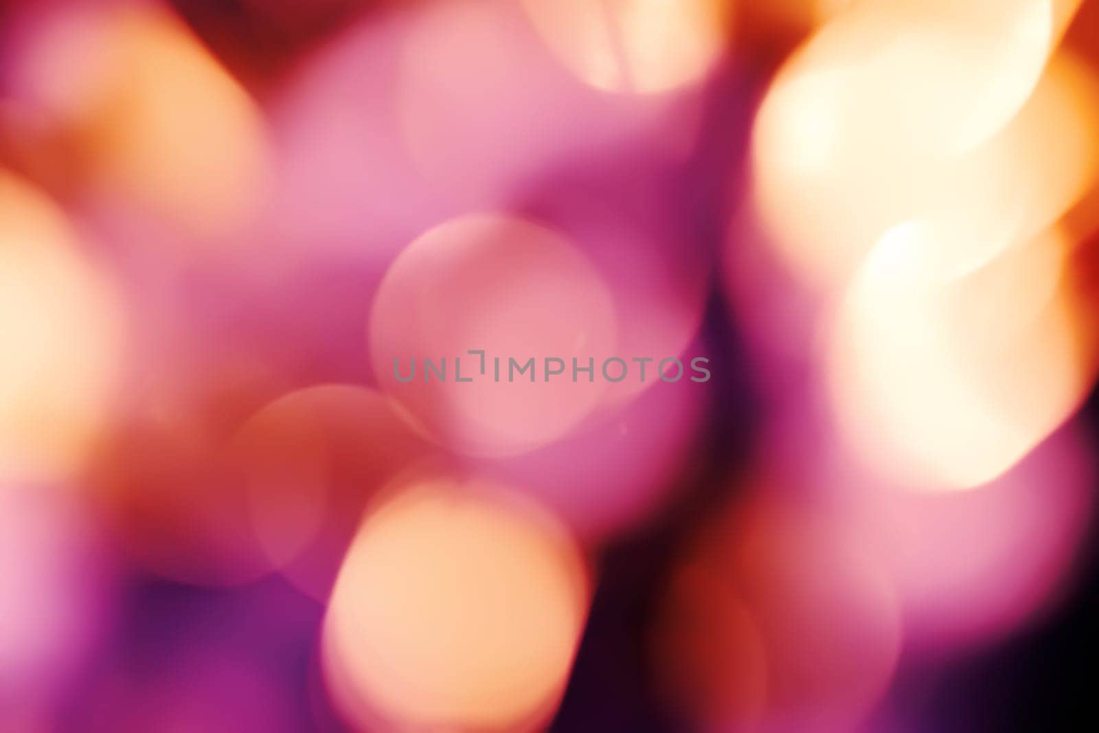 Abstract background with bokeh defocused lights and shadow.Multicolors bokeh.Vintage style.Disco lights.