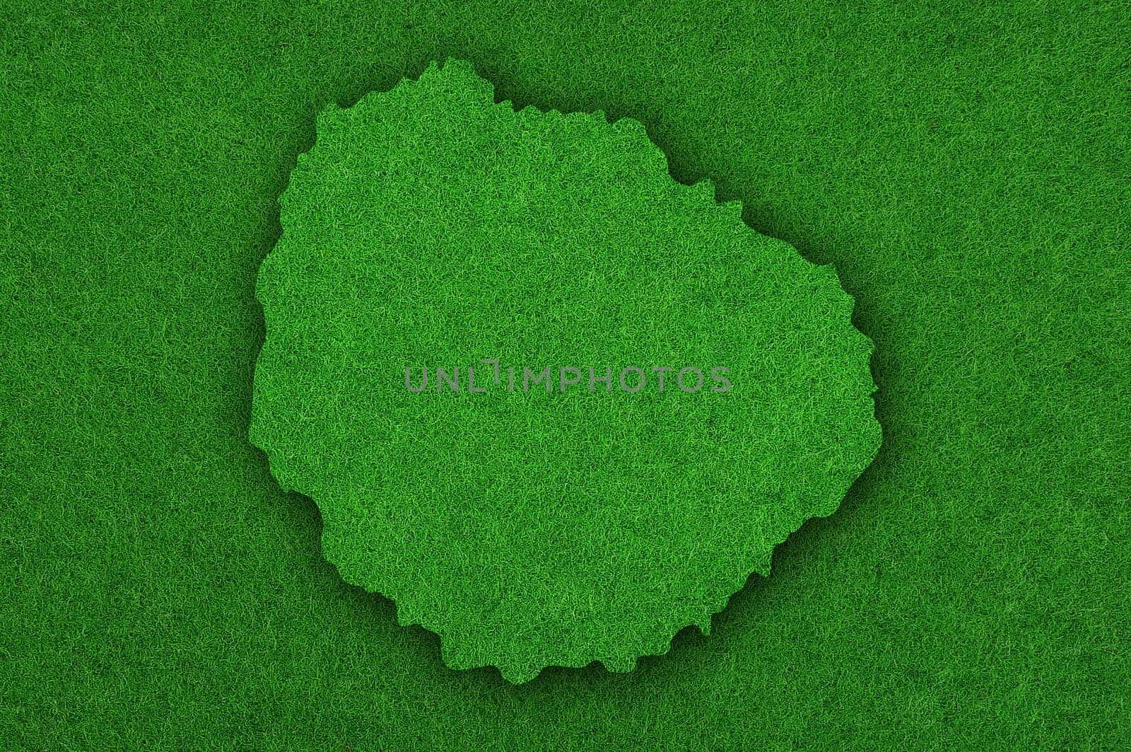 Map of La Gomera on green felt