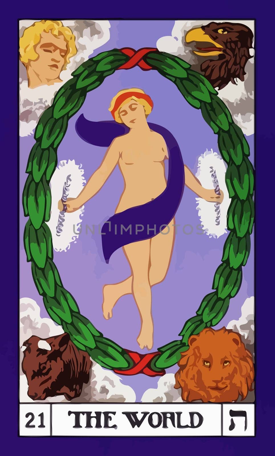 tarot fortune telling card illustration