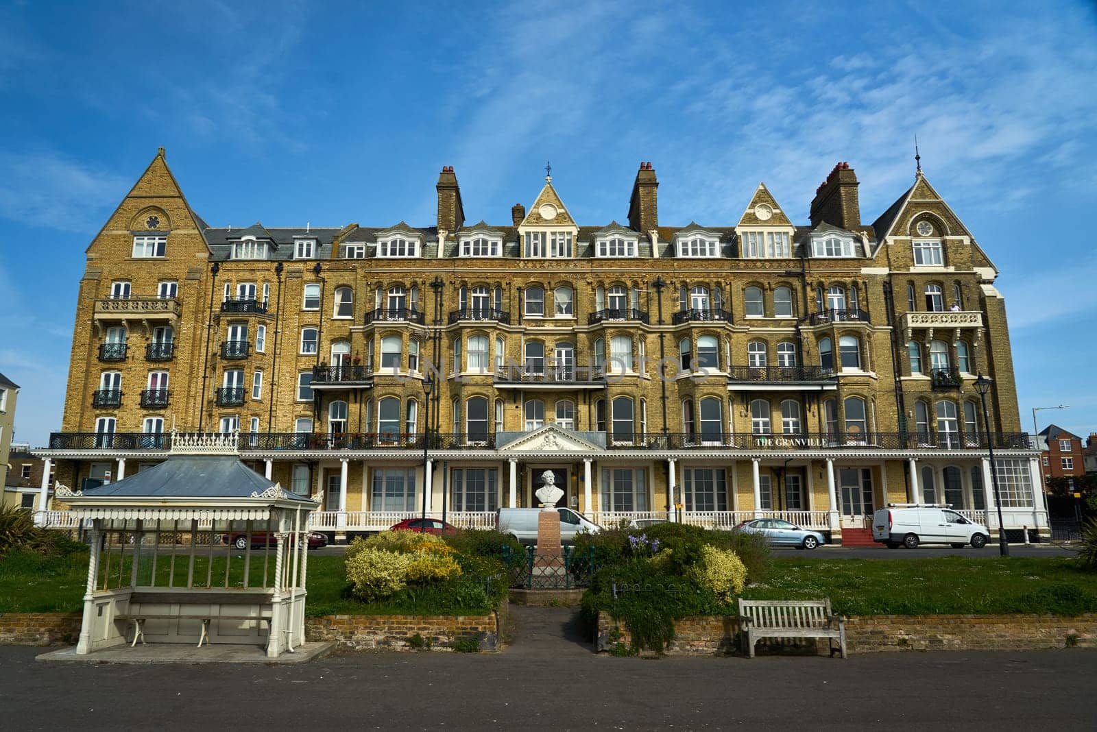 Built in 1867 by EW Pugin the now Grade II listed building was originally a hotel but has since been converted into residential apartments.