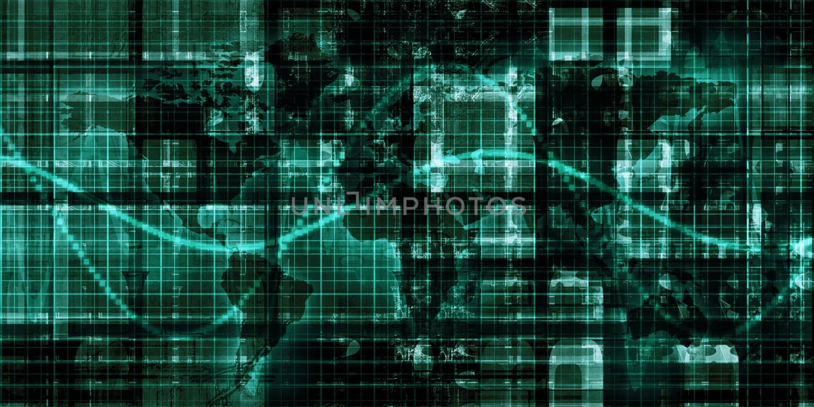 Futuristic Technology and Science as a Pattern Background