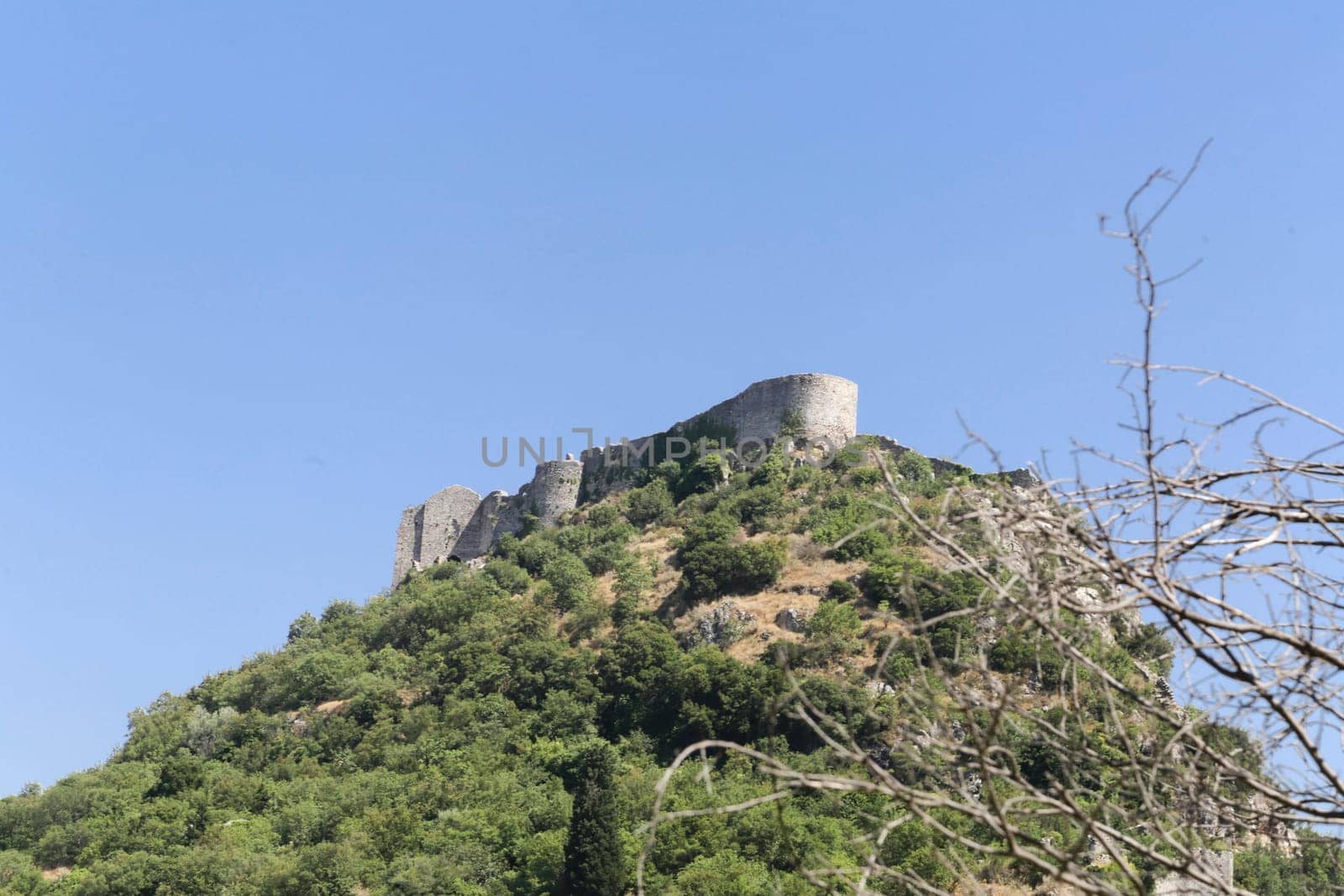 The abandoned medieval city of Mystras, Peloponnese, Greece.