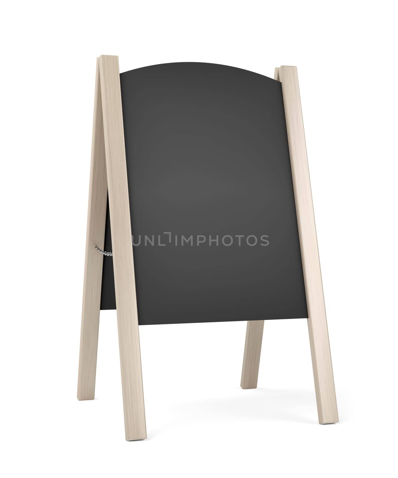 Restaurant or cafe menu display board for outdoor use with wooden frame