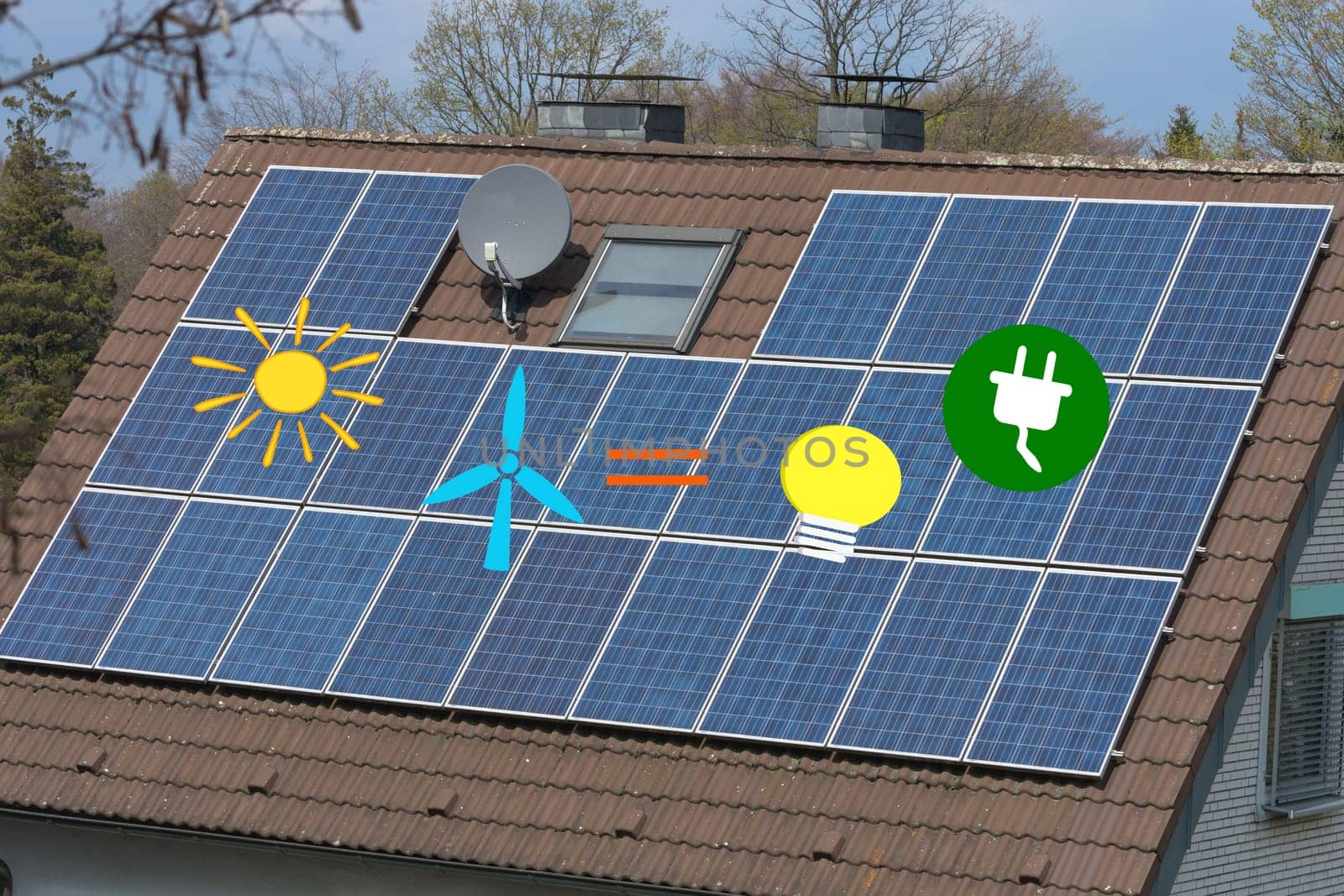 Solar panel, photovoltaic, alternative power source - concept of sustainable resources