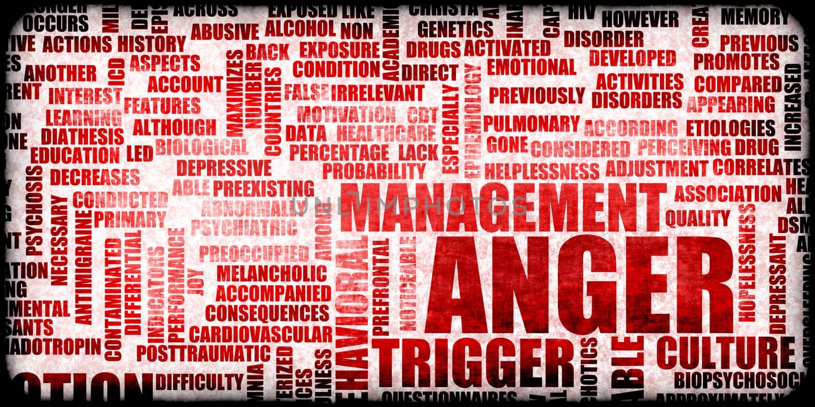 Anger Concept as a Concept Background Abstract Art