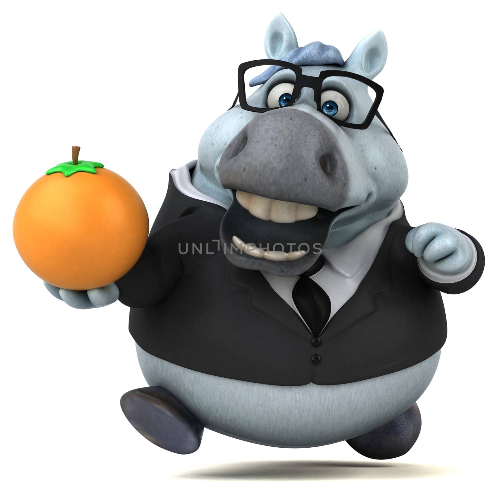 Fun horse - 3D Illustration