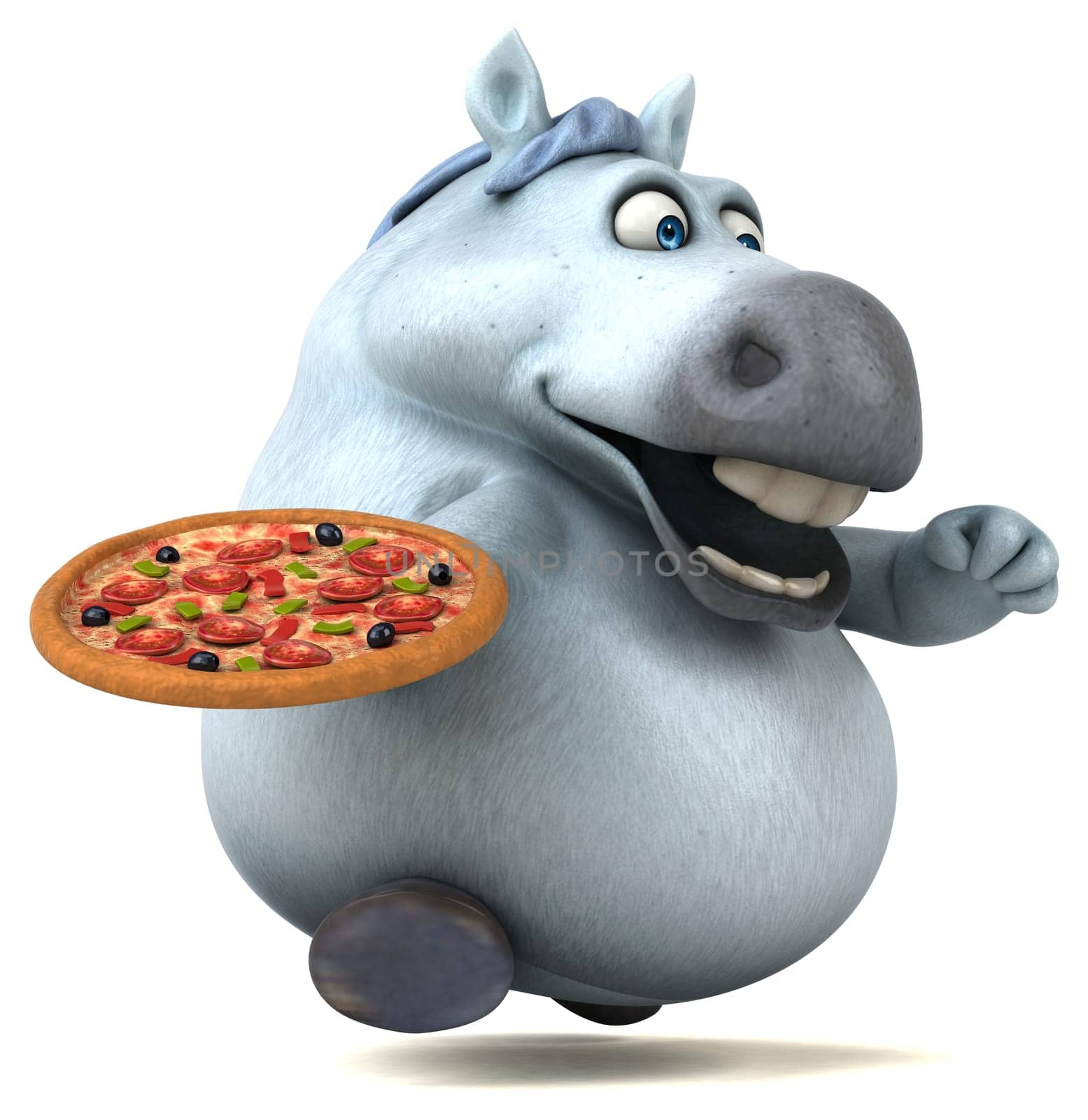 Fun horse - 3D Illustration