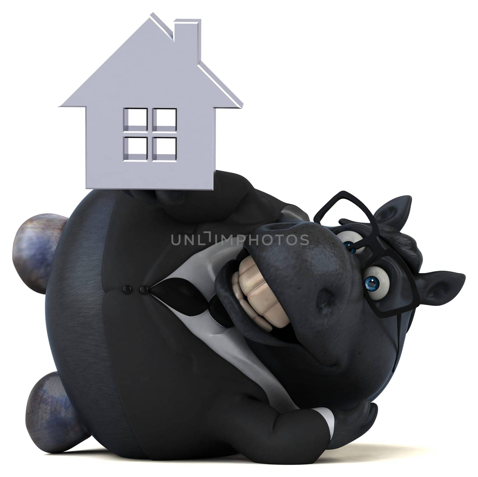 Fun horse - 3D Illustration