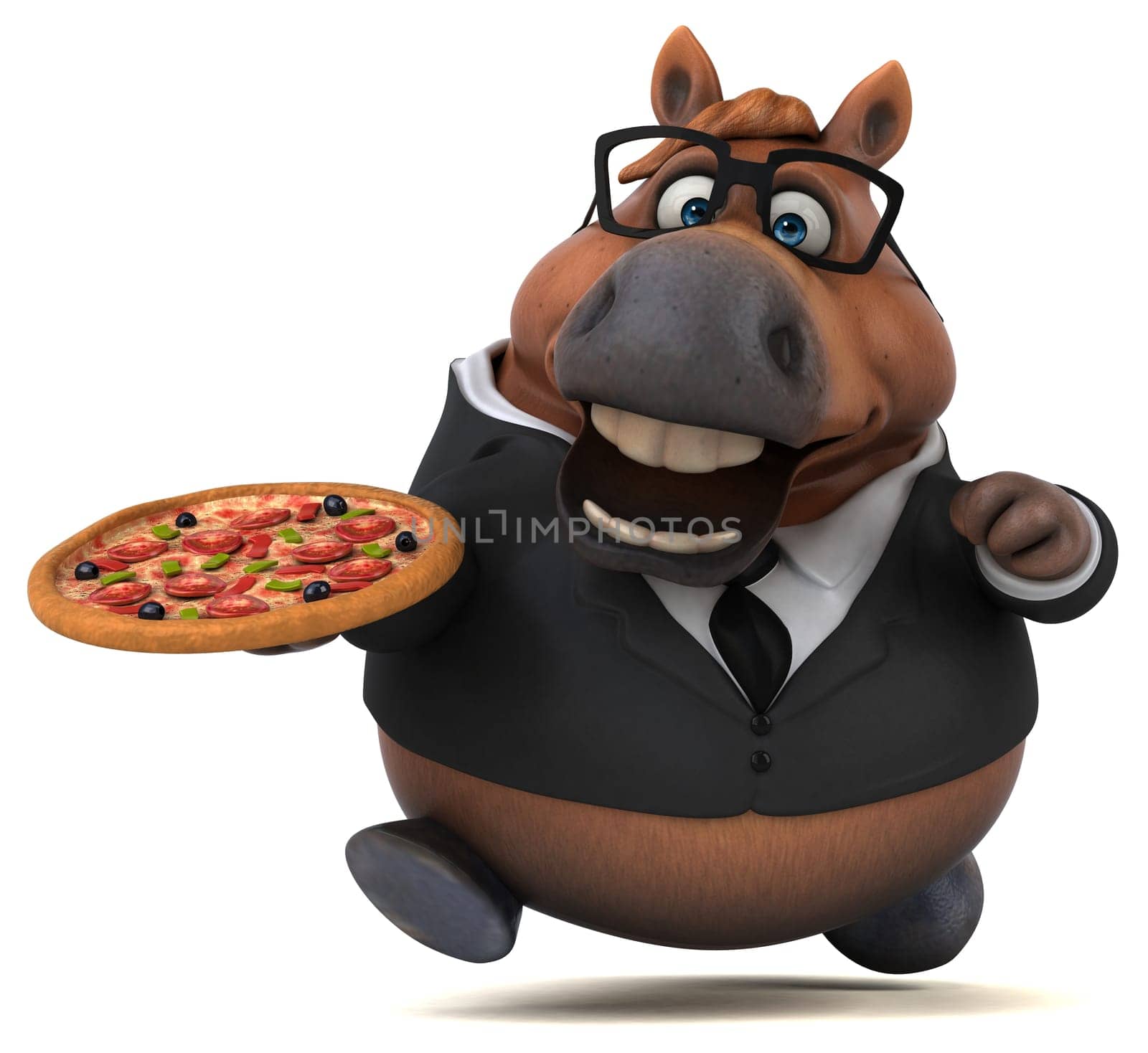 Fun horse - 3D Illustration