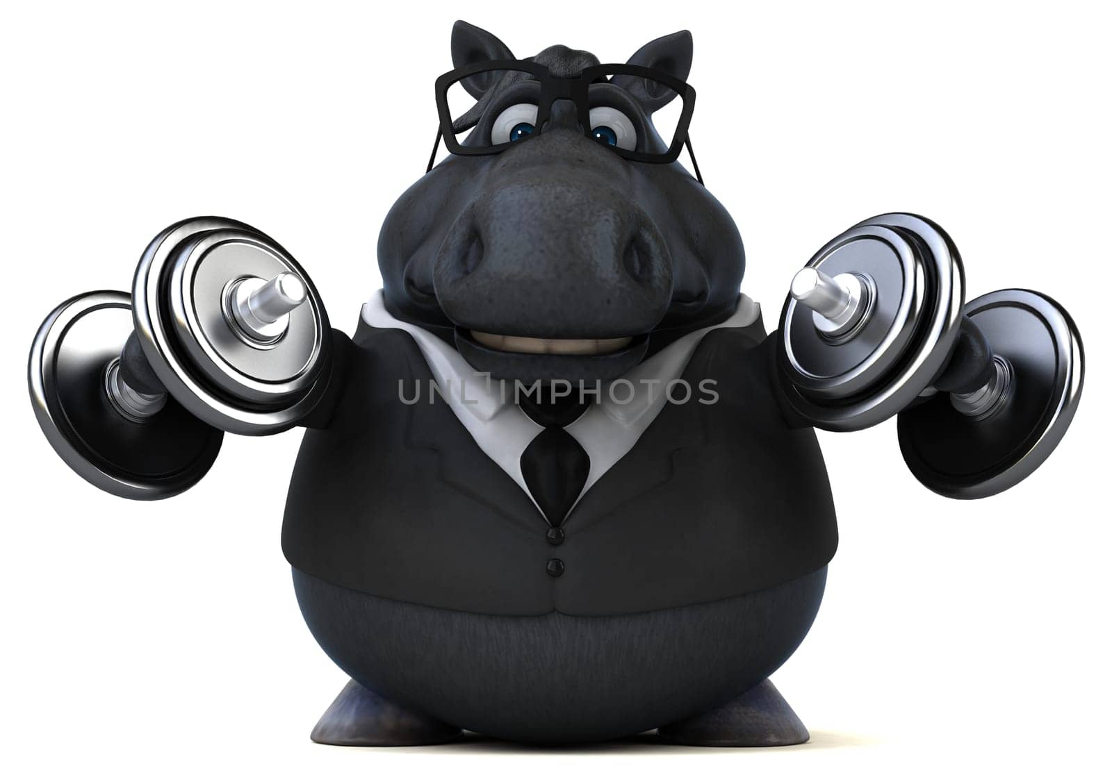 Fun horse - 3D Illustration