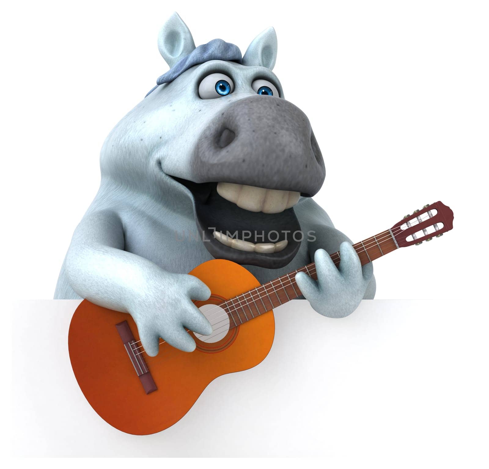 Fun horse - 3D Illustration