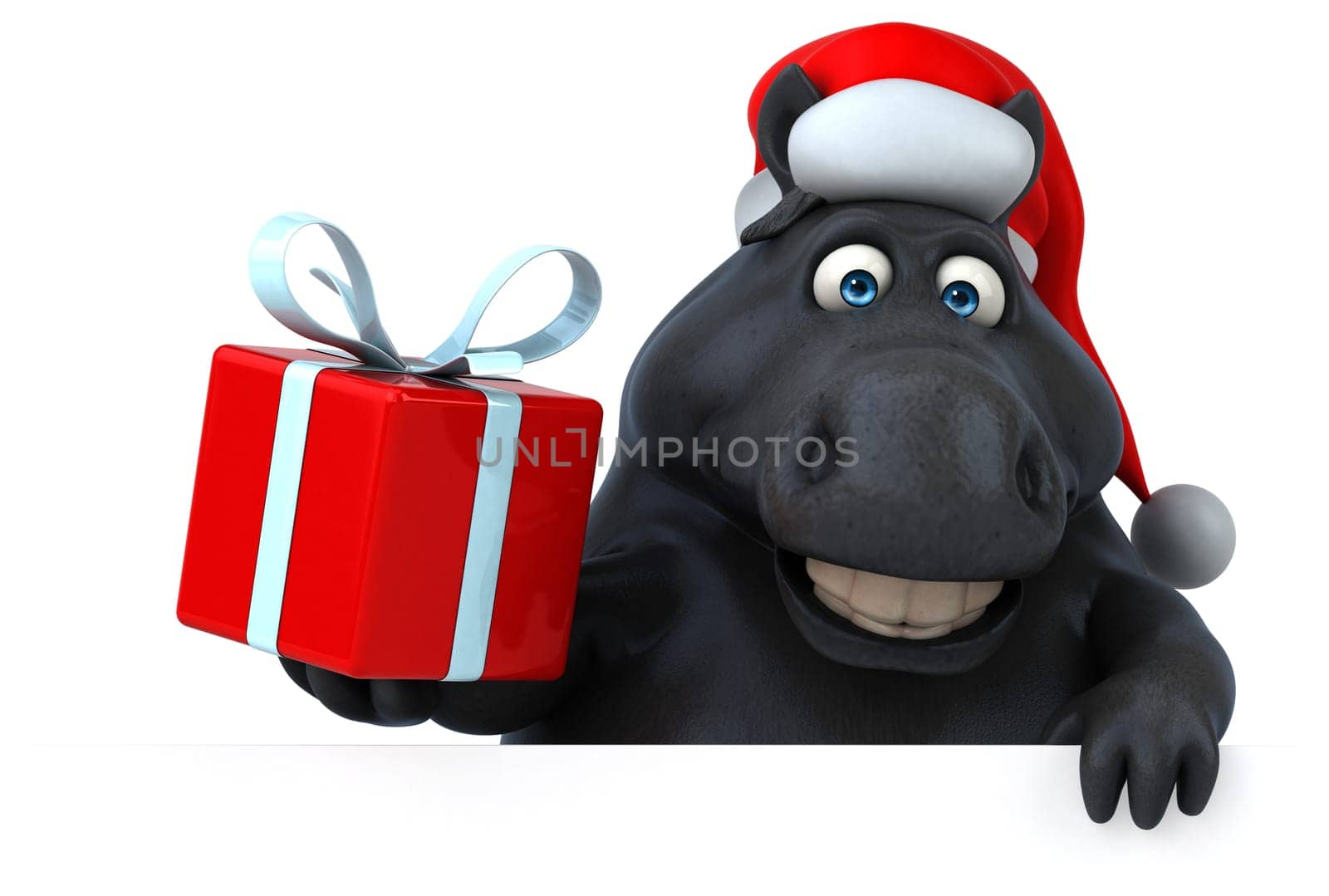 Fun horse - 3D Illustration