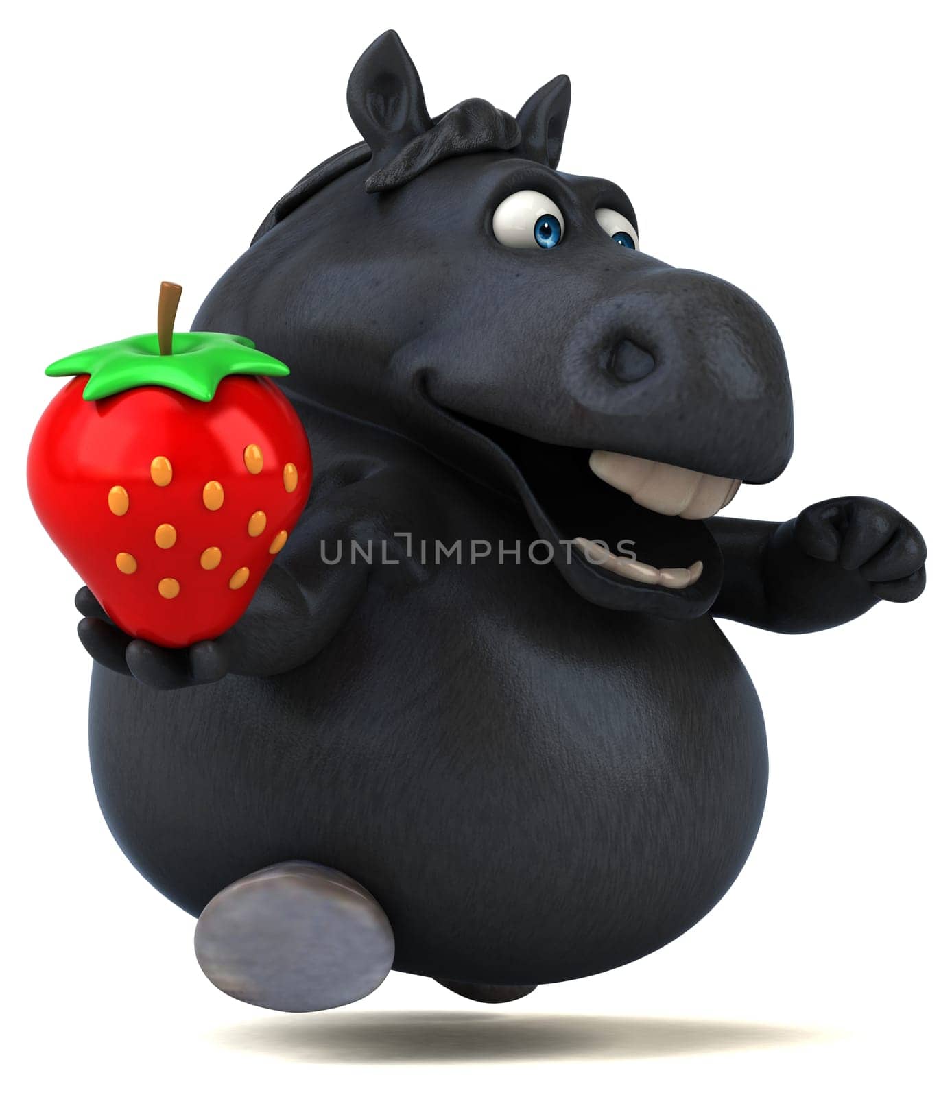 Fun horse - 3D Illustration