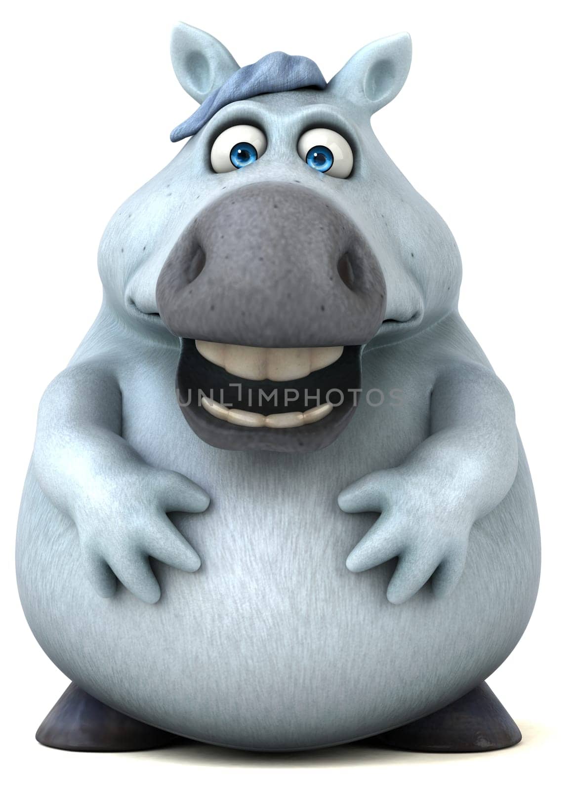 Fun horse - 3D Illustration