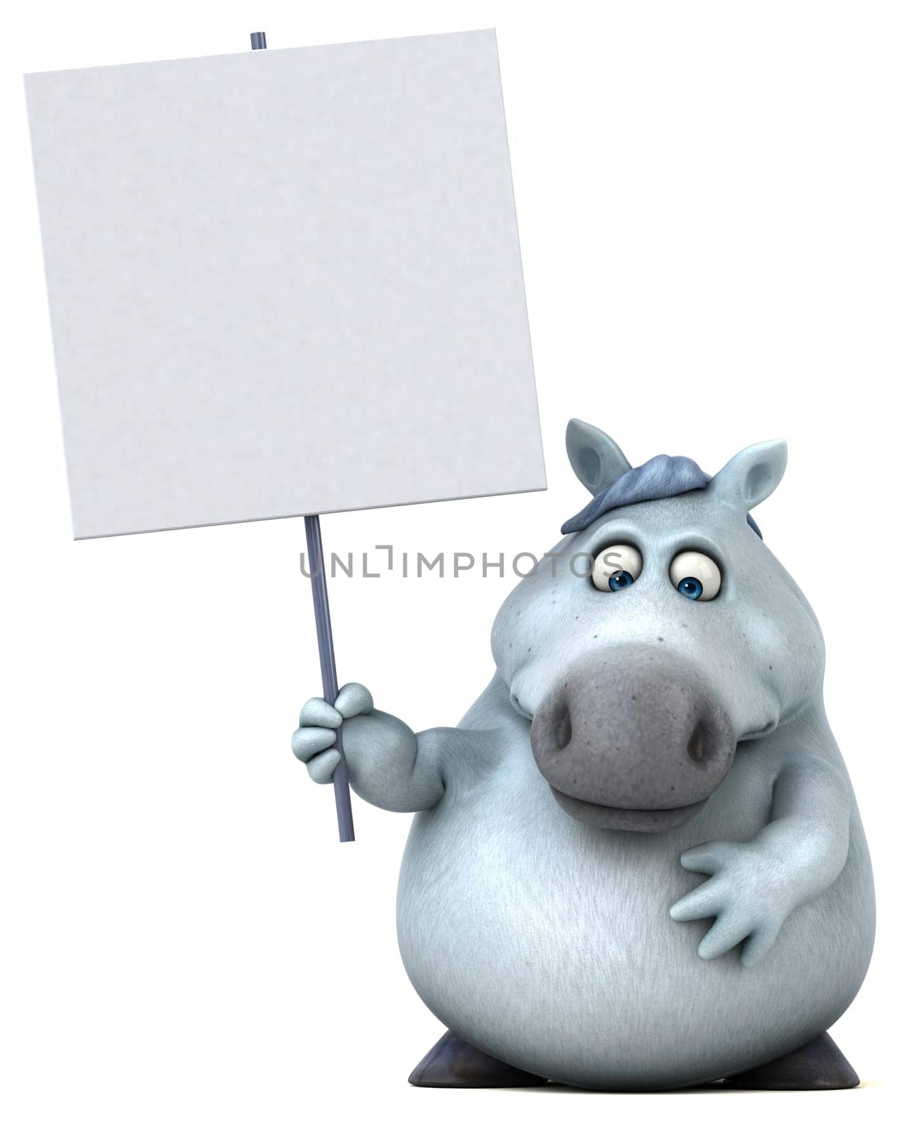 Fun horse - 3D Illustration