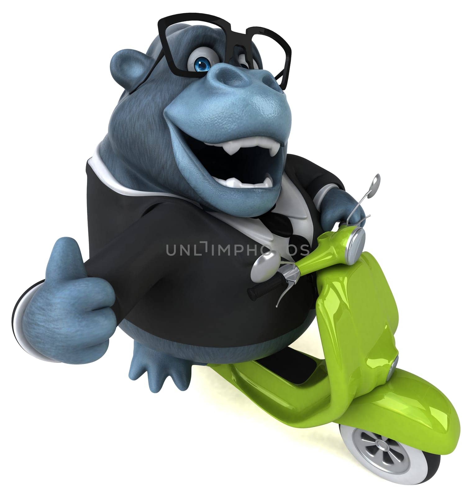 Fun gorilla - 3D Illustration
