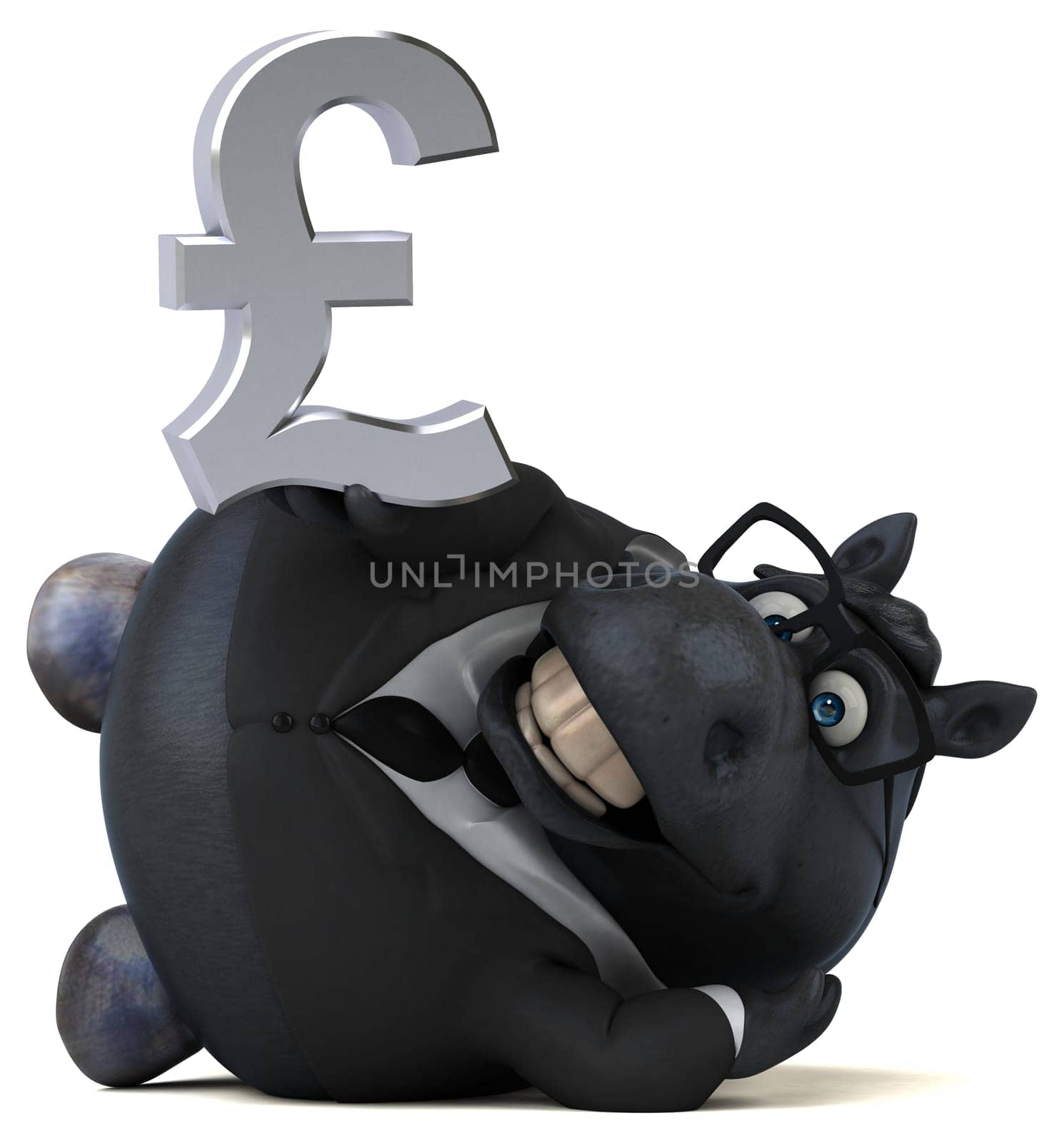 Fun horse - 3D Illustration