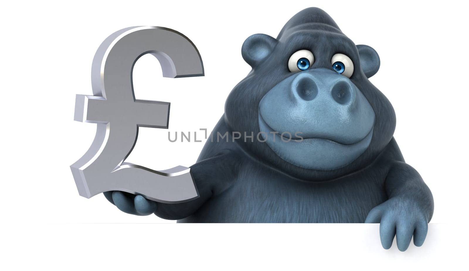Fun gorilla - 3D Illustration