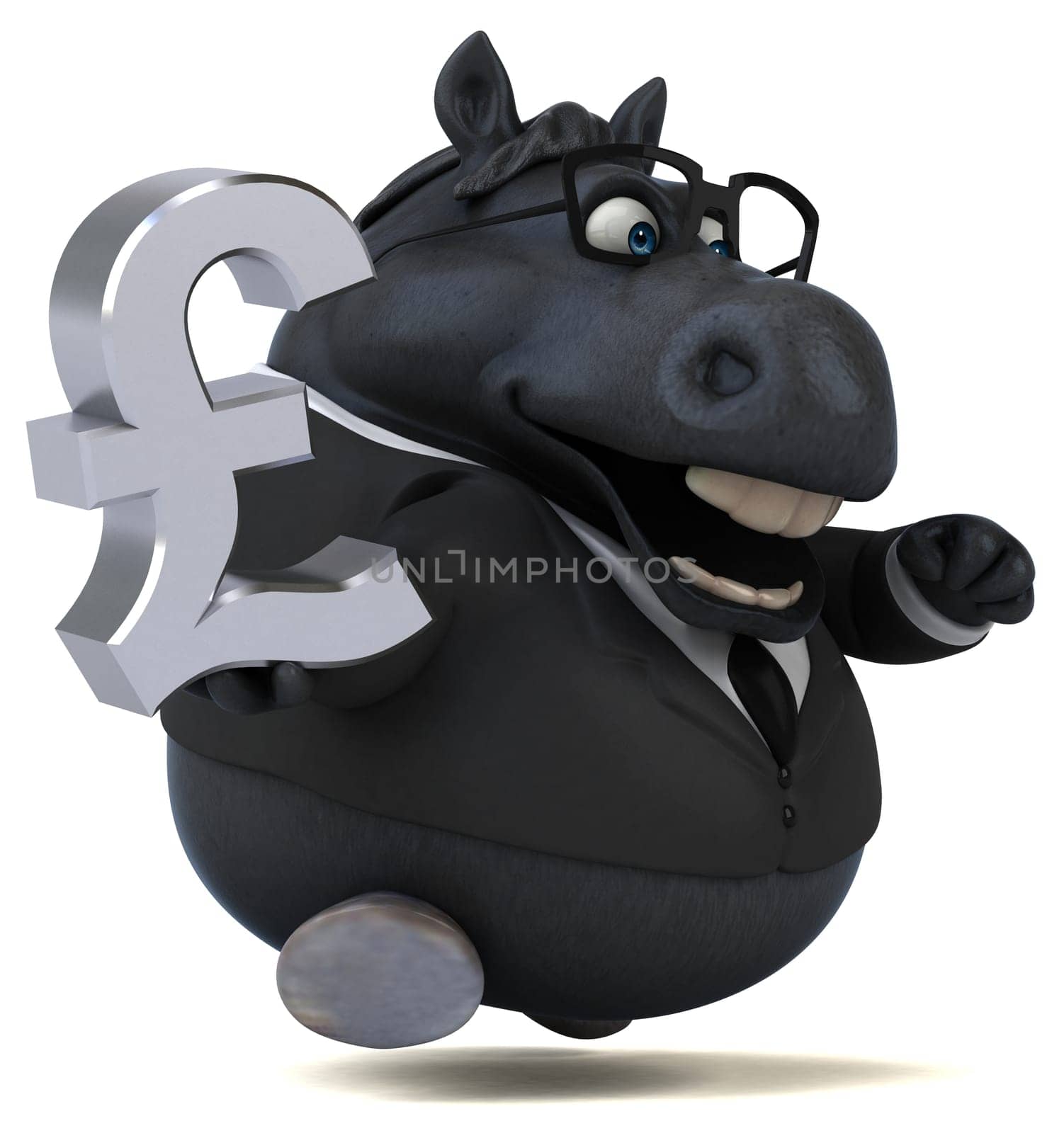 Fun horse - 3D Illustration