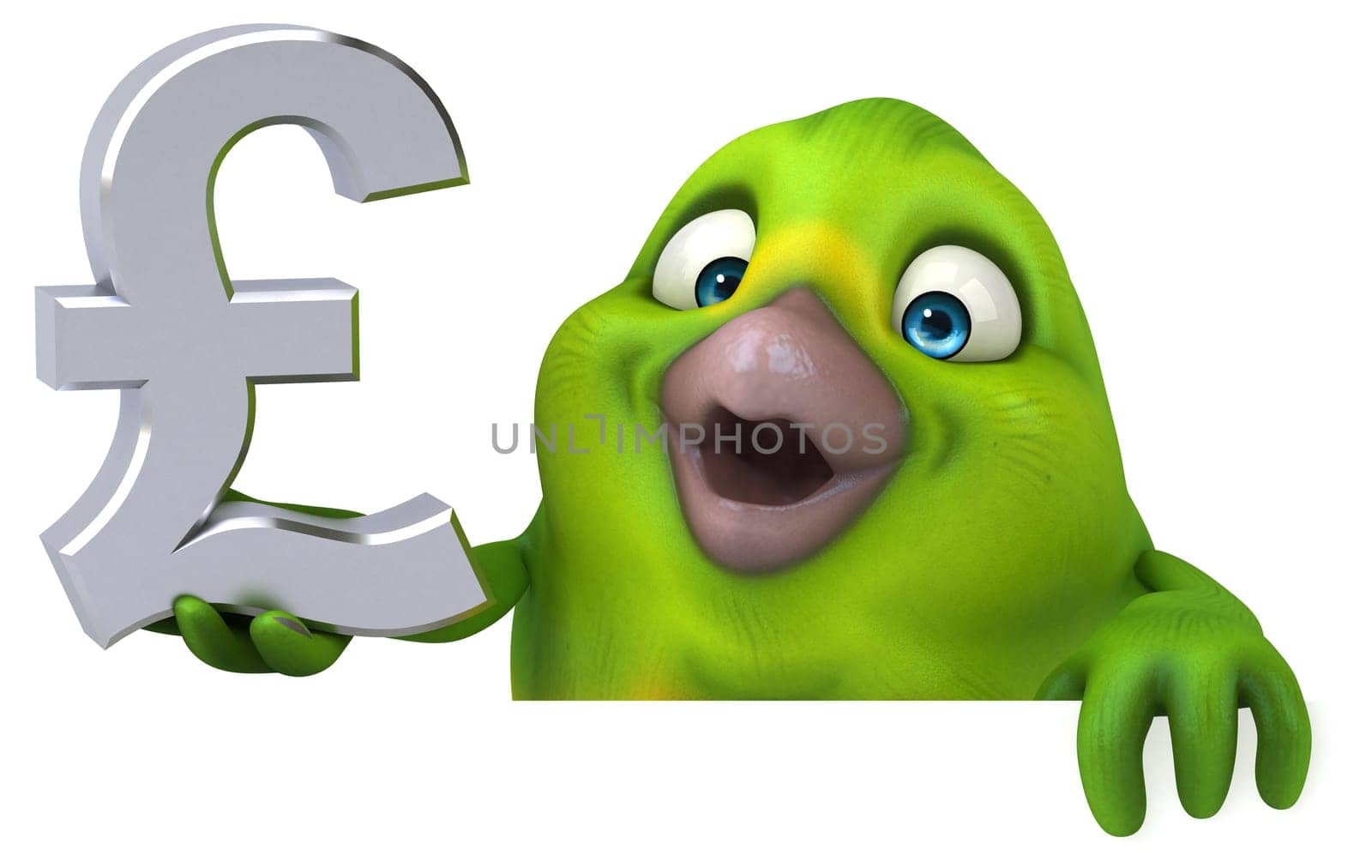 Fun bird - 3D Illustration
