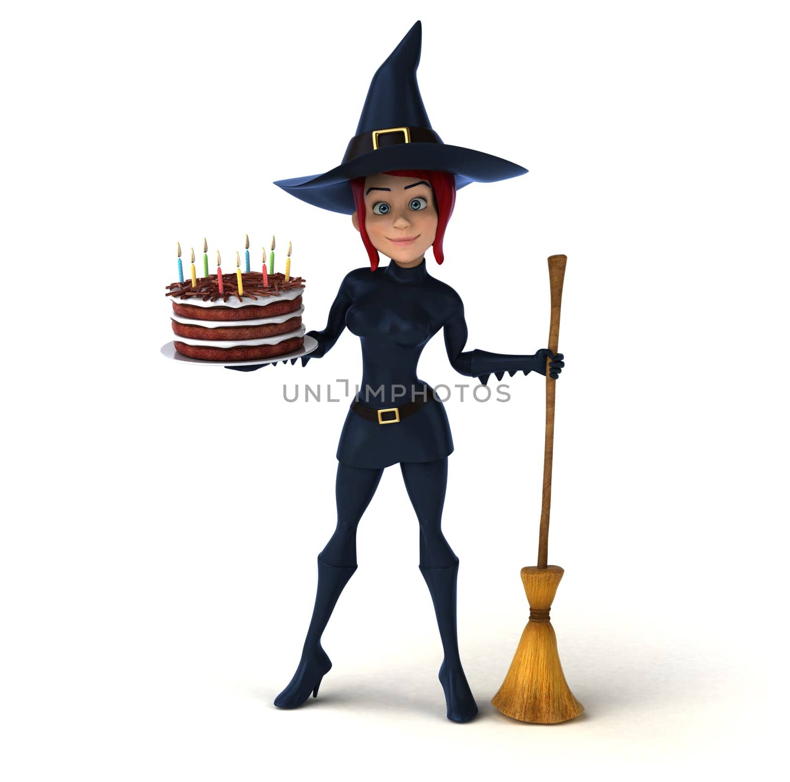 Sexy witch - 3D Illustration