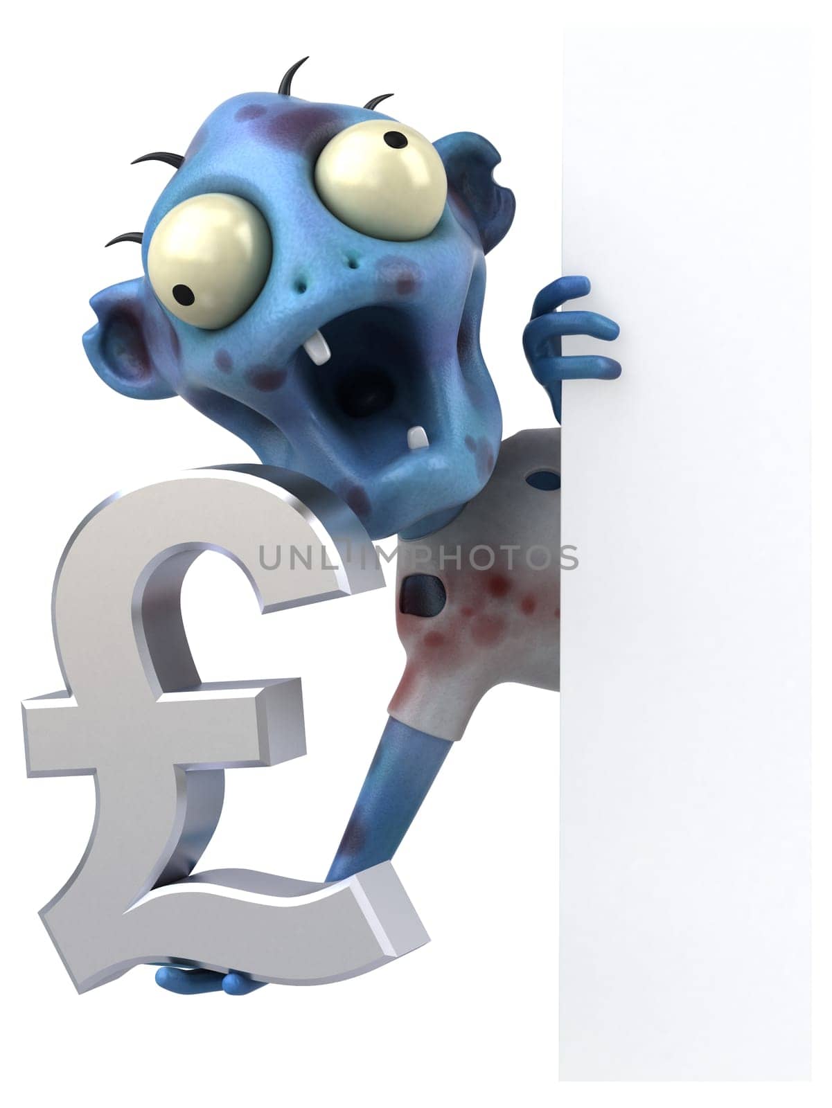 Fun zombie - 3D Illustration
