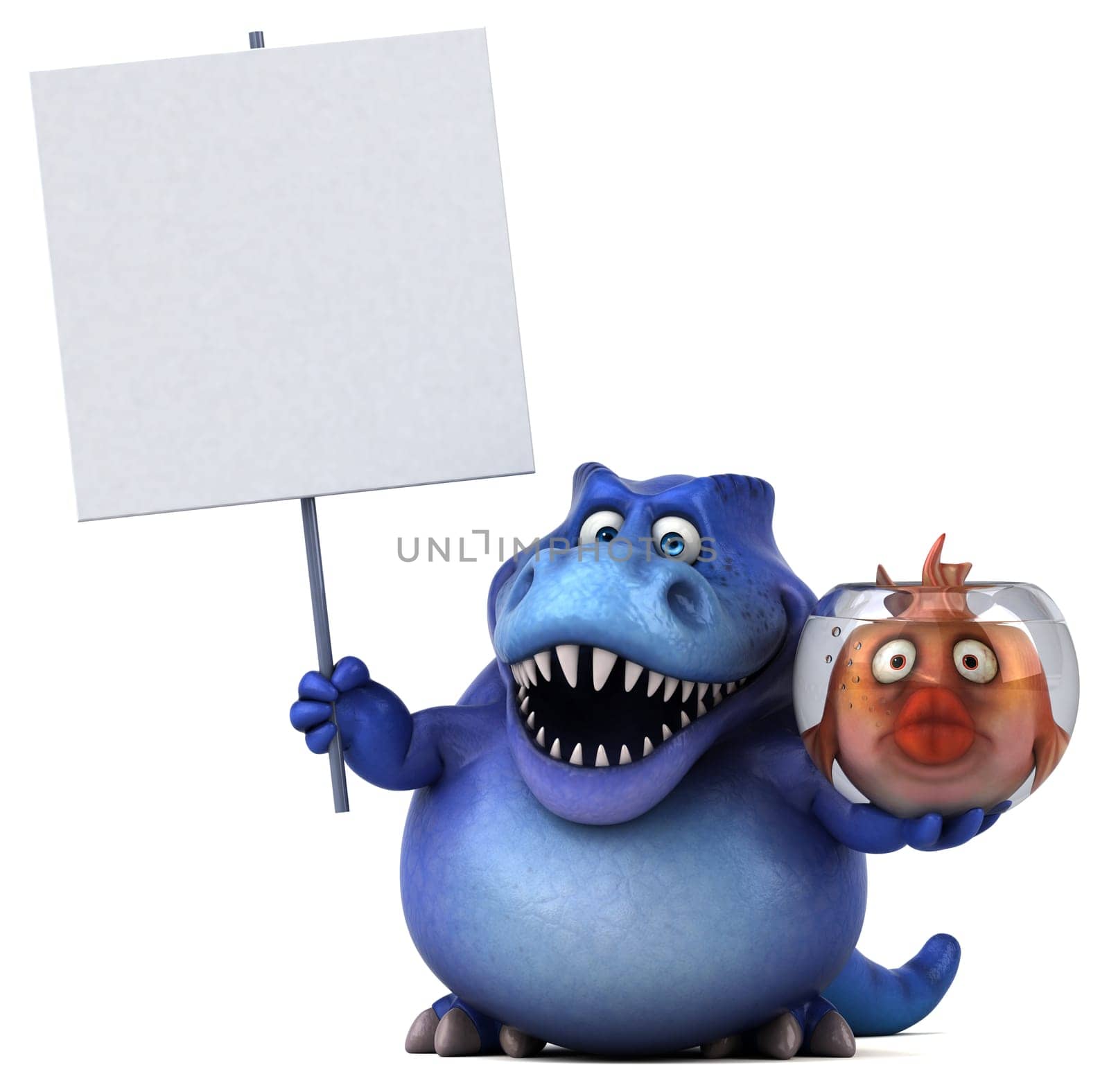 Fun trex - 3D Illustration