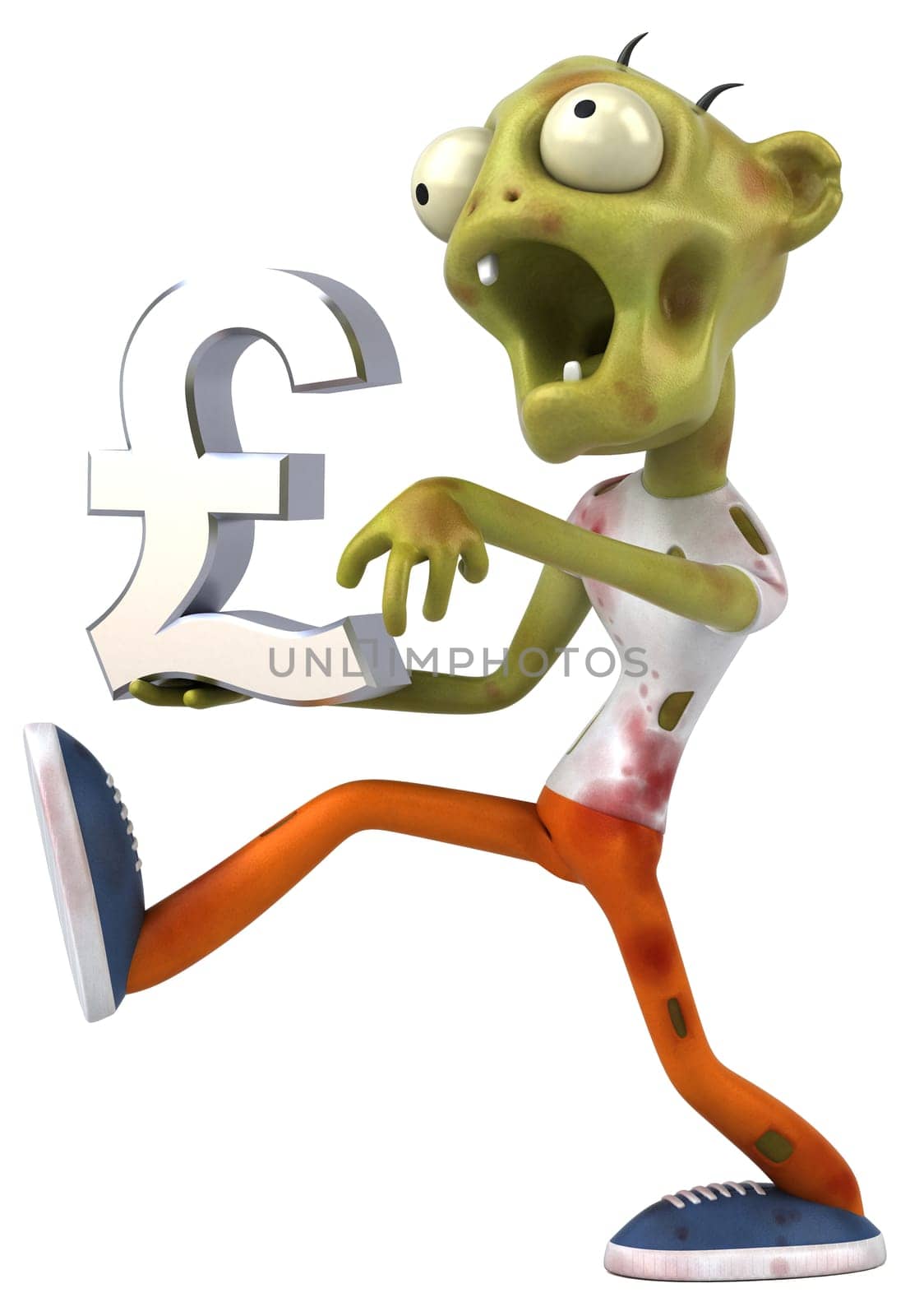 Fun zombie - 3D Illustration